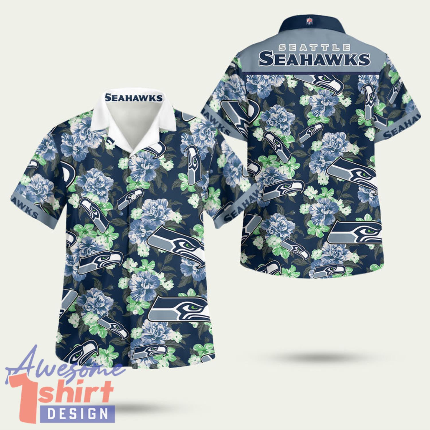 Seattle Seahawks Summer 3D Hawaiian Shirt Summer Style Gift