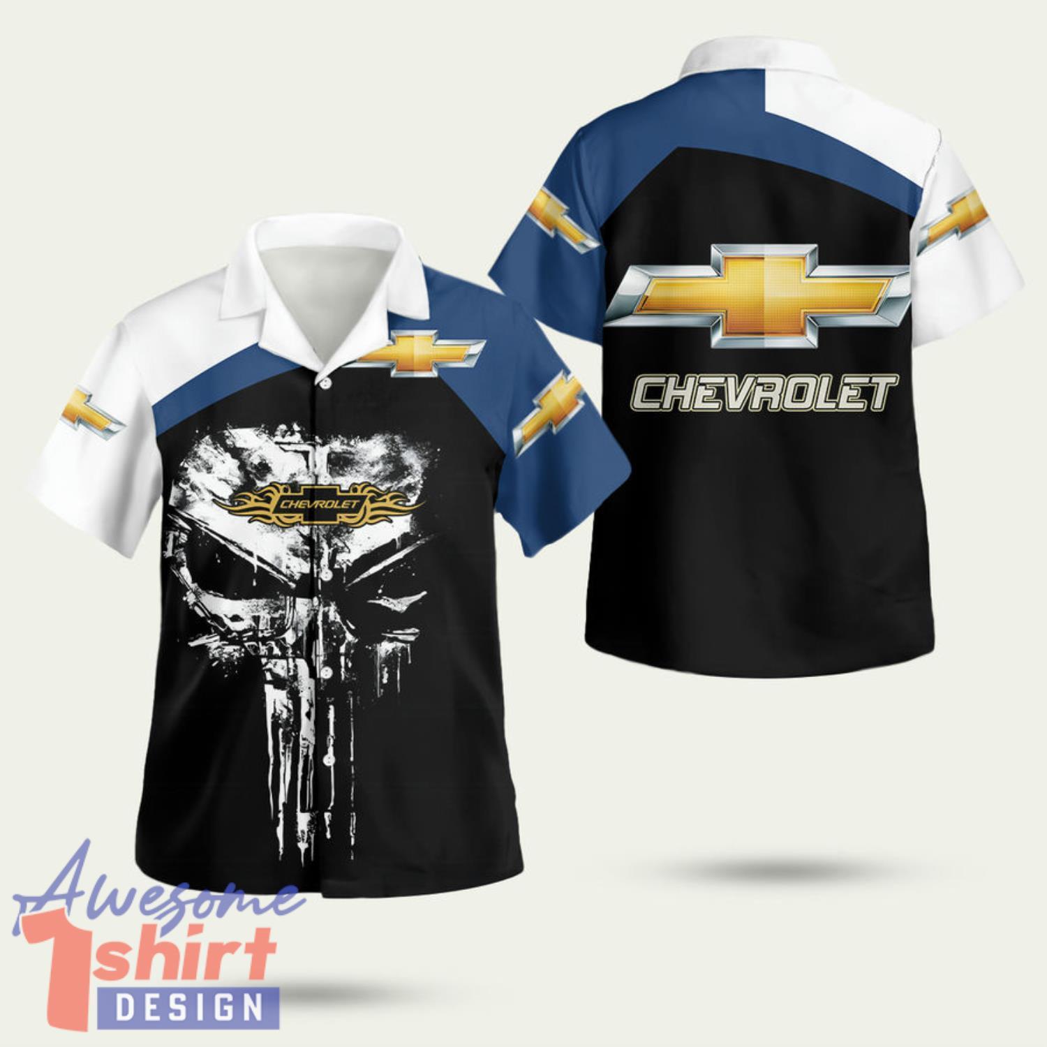 Skull Chevrolet Brand Car 3d Hoodie Sweater 3D Hawaiian Shirt Summer Style Gift