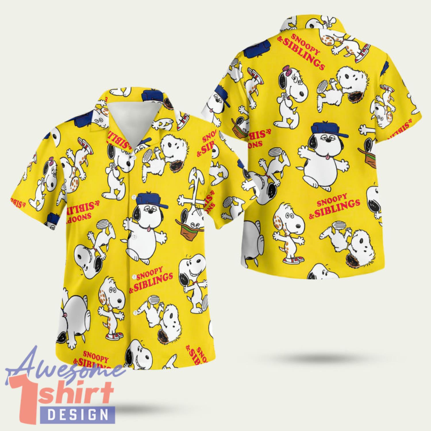 Snoopy And Siblings 3D Hawaiian Shirt Summer Style Gift