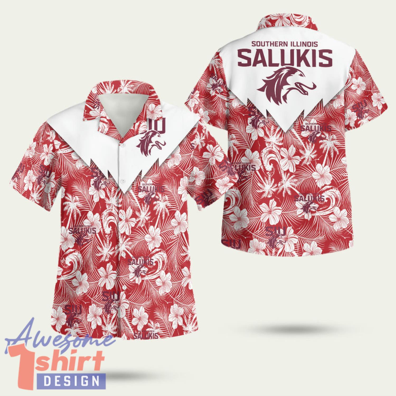 Southern Illinois Salukis 3D Aloha Hawaiian Shirt Summer Style Gift