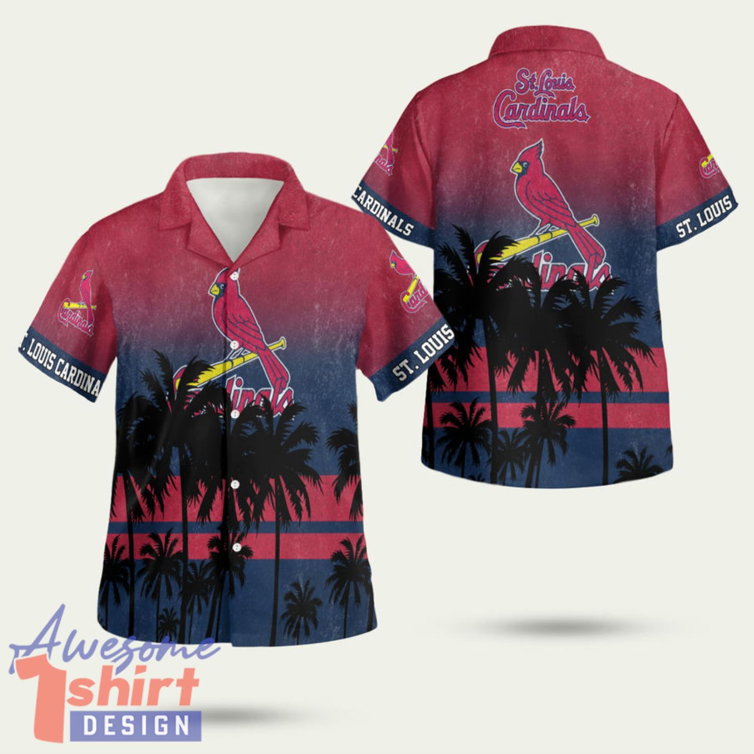 St Louis Cardinals Tropical 3D Hawaiian Shirt Summer Style Gift