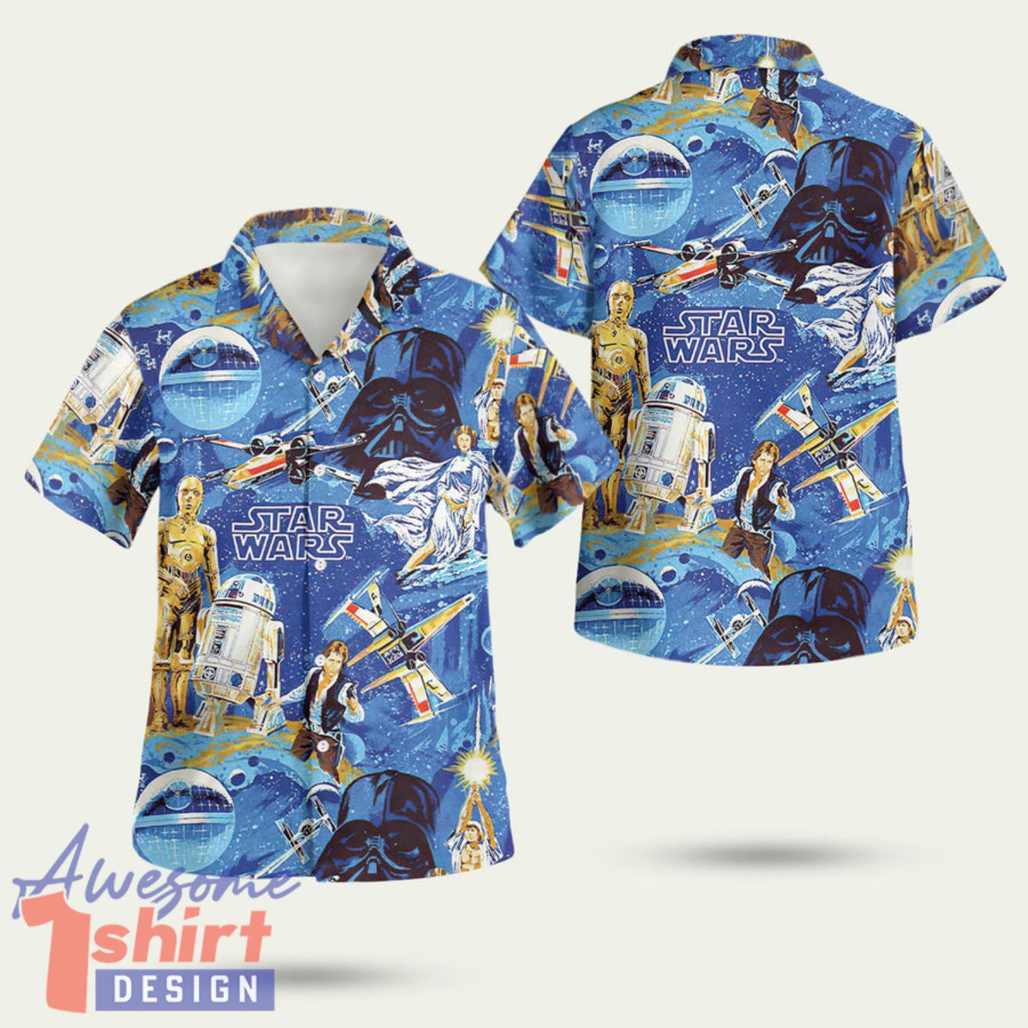 Star Wars Classic Disney 3D Hawaiian Shirt Summer Style Gift