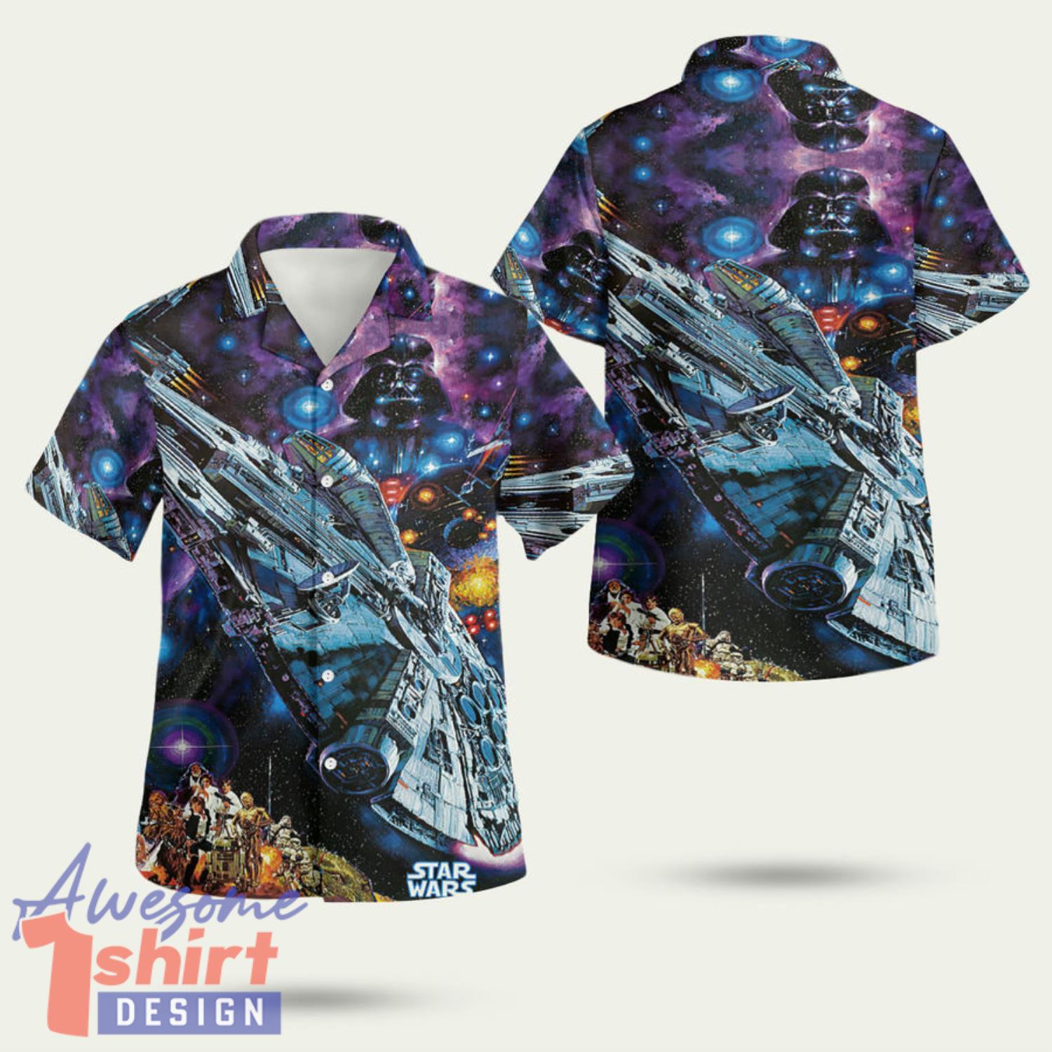 Star Wars Spaceship 3D Hawaiian Shirt Summer Style Gift