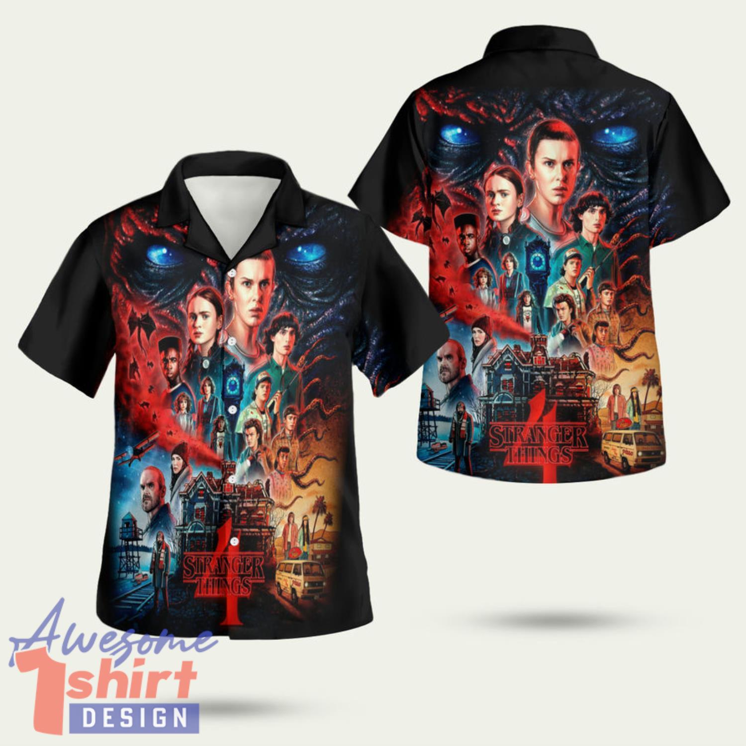 Stranger Things 4 Hellfire Club 3D Hawaiian Shirt Summer Style Gift