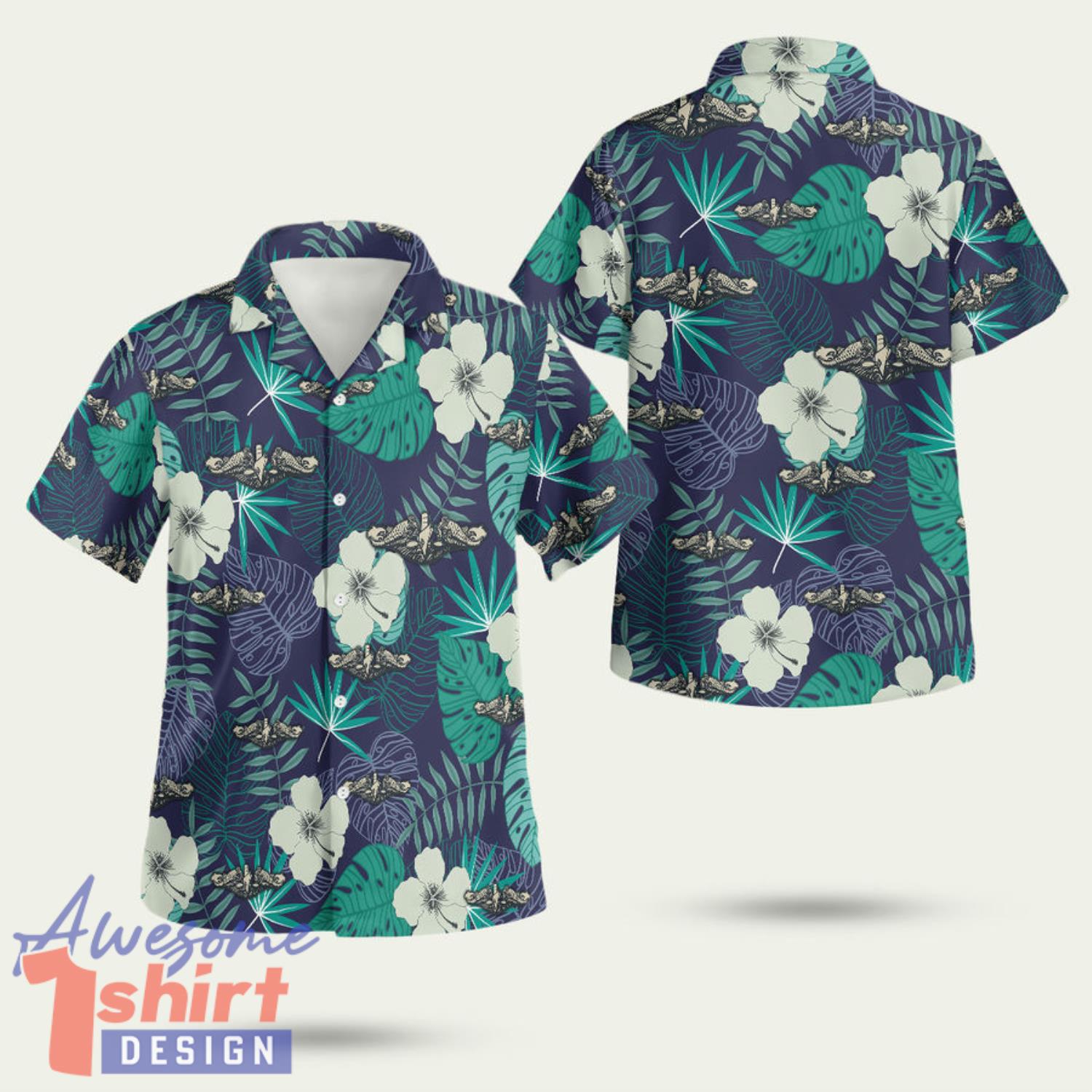 Submarine Warfare Insignia 3D Hawaiian Shirt Summer Style Gift