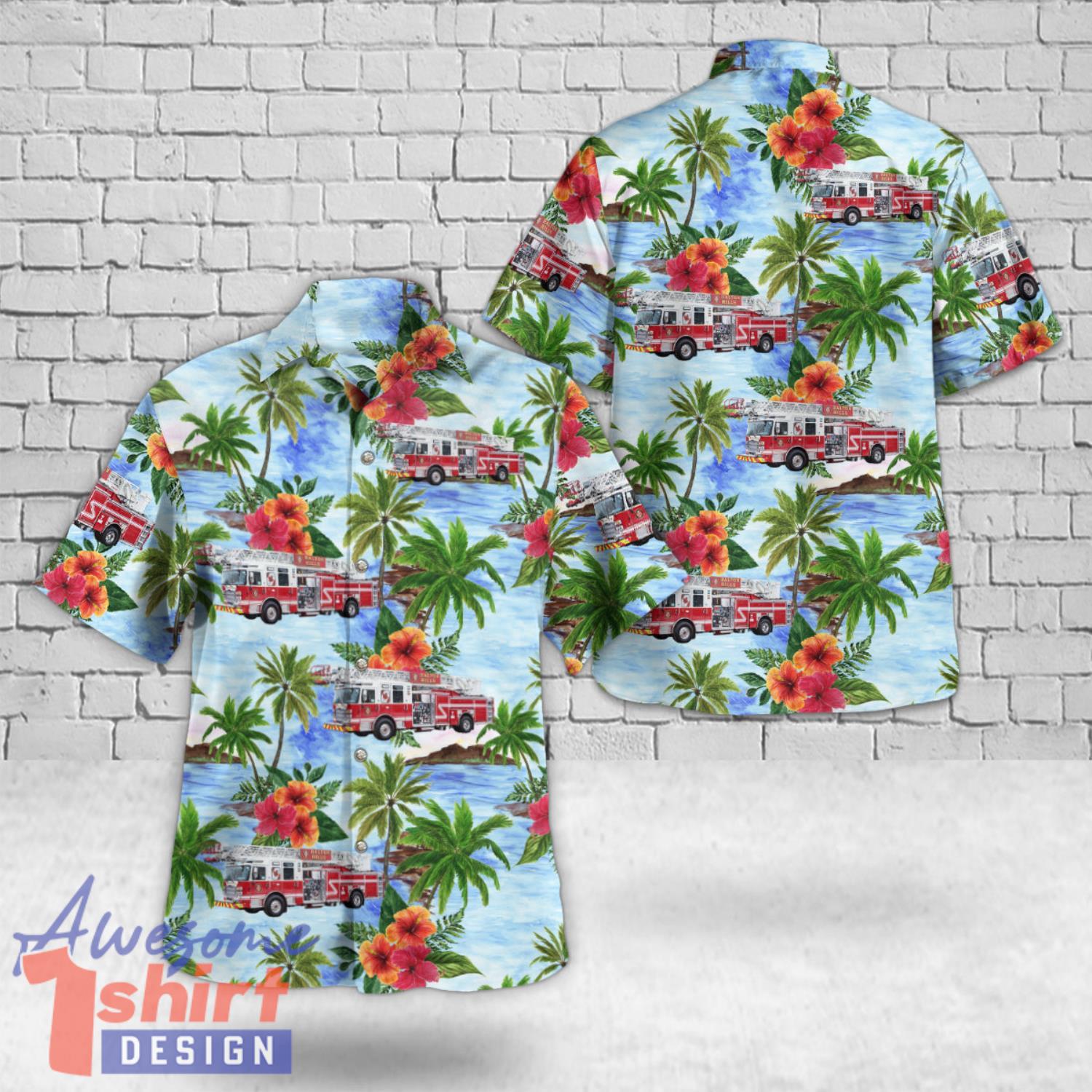 Halton Hills, Ontario, Halton Hills Fire Department Hawaiian Shirt