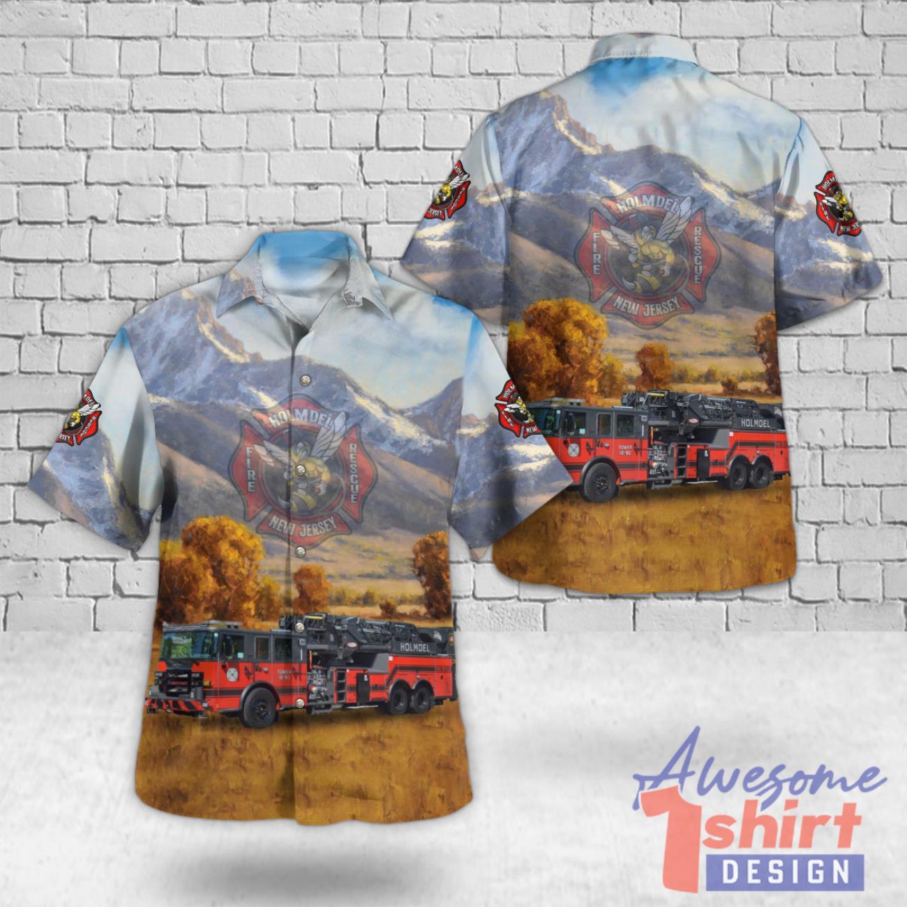 Holmdel, New Jersey, Holmdel Fire & Rescue Company #2 Hawaiian Shirt