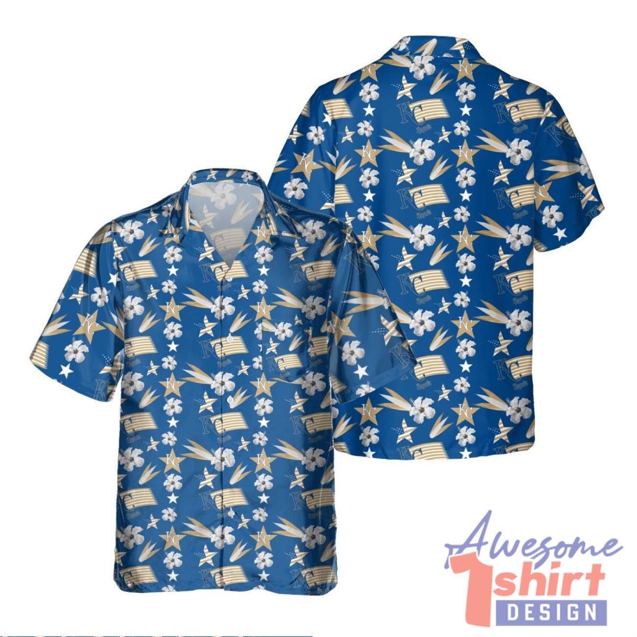 Kansas City Royals America Independence Day 3D Hawaiian Shirt