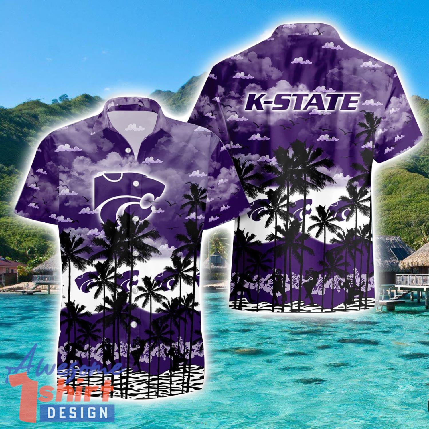 Kansas State Wildcats Hawaiian Shirt Sports Team Logo Beach Shirt