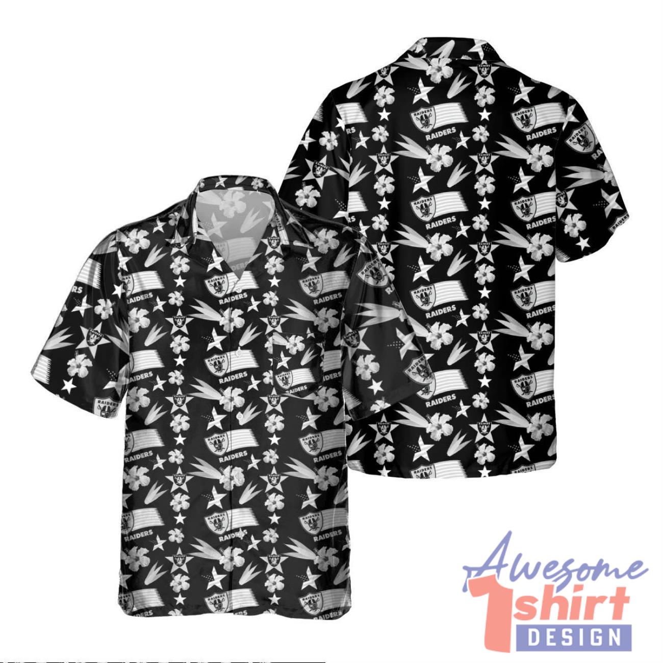 Las Vegas Raiders America Independence Day 3D Hawaiian Shirt