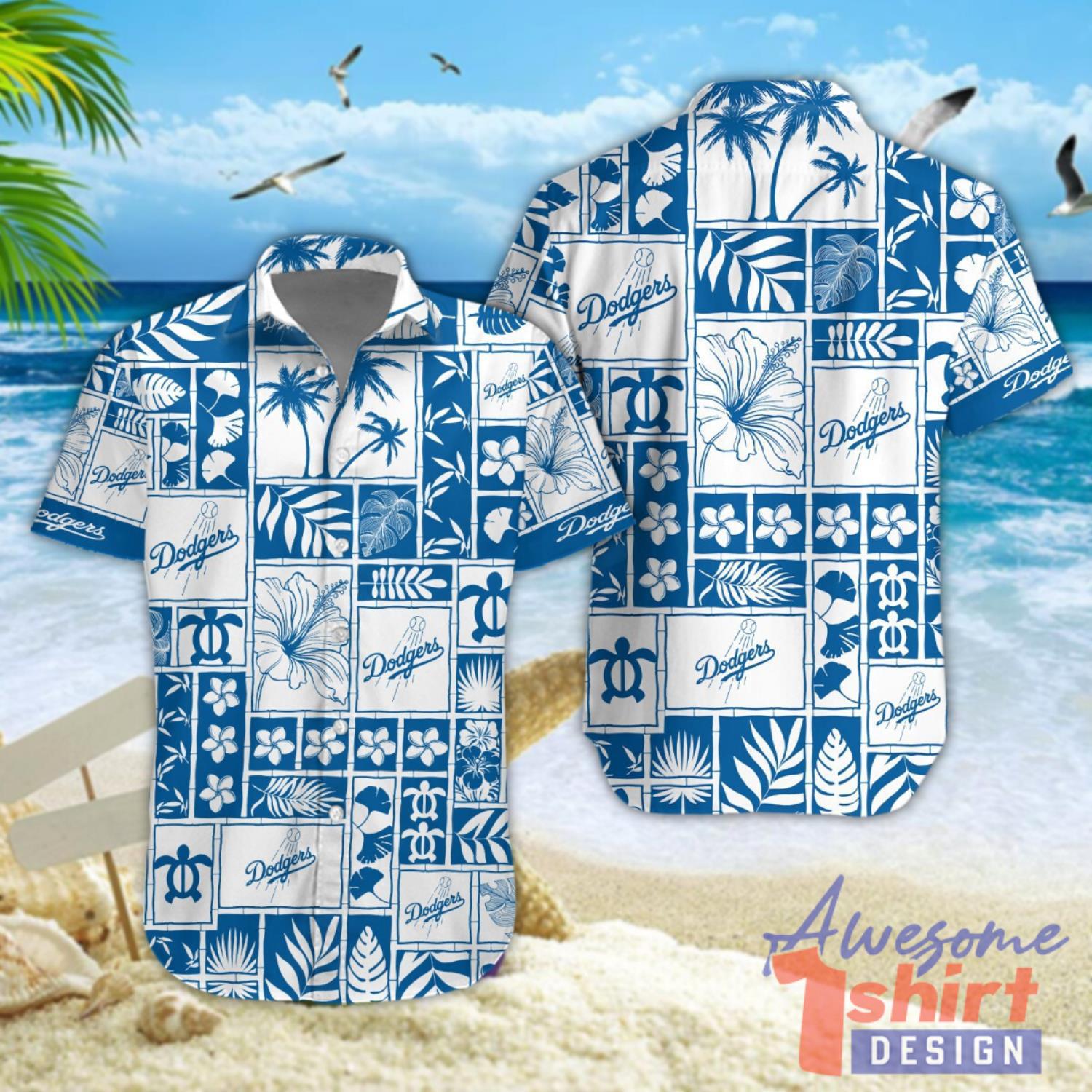 Los Angeles Dodgers Beach Hawaiian Shirt For Fans