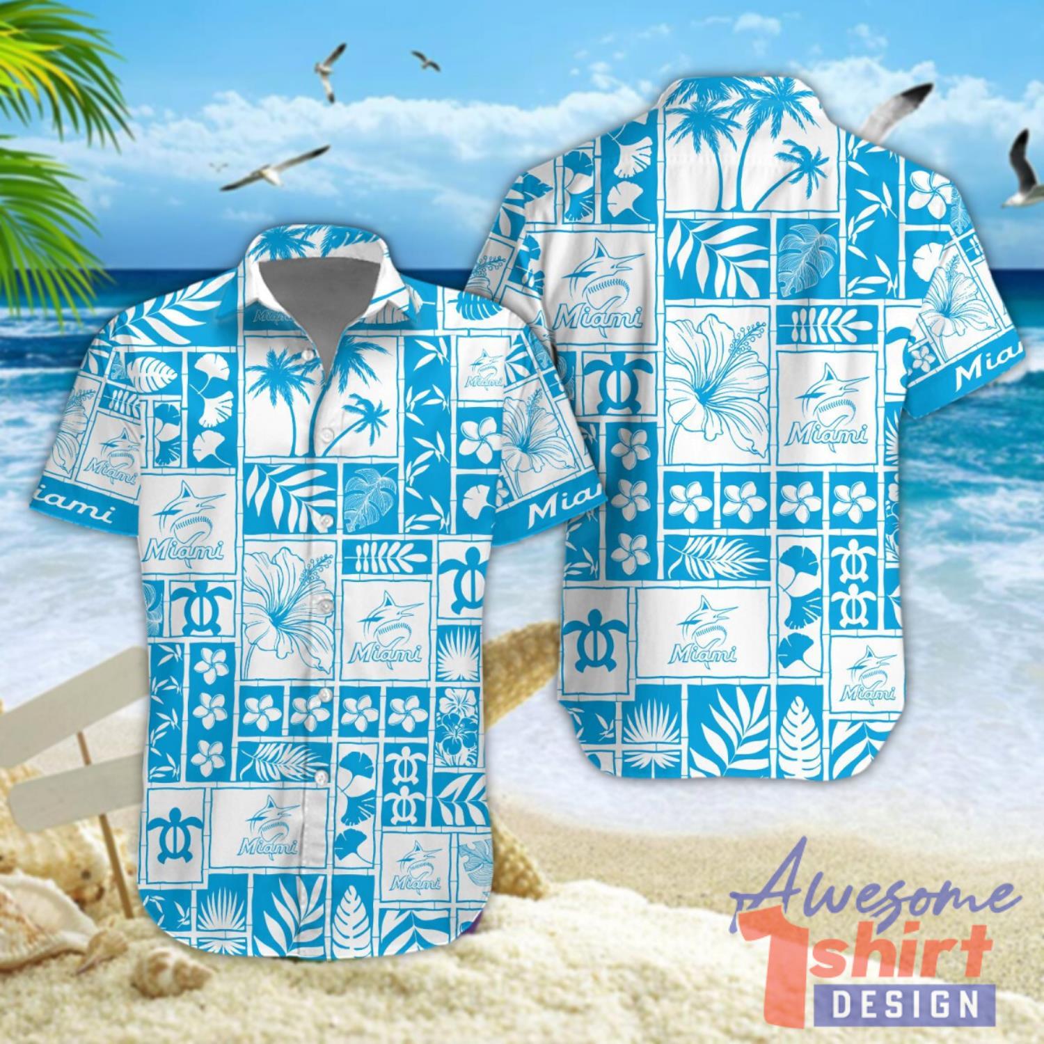 Miami Marlins Beach Hawaiian Shirt For Fans