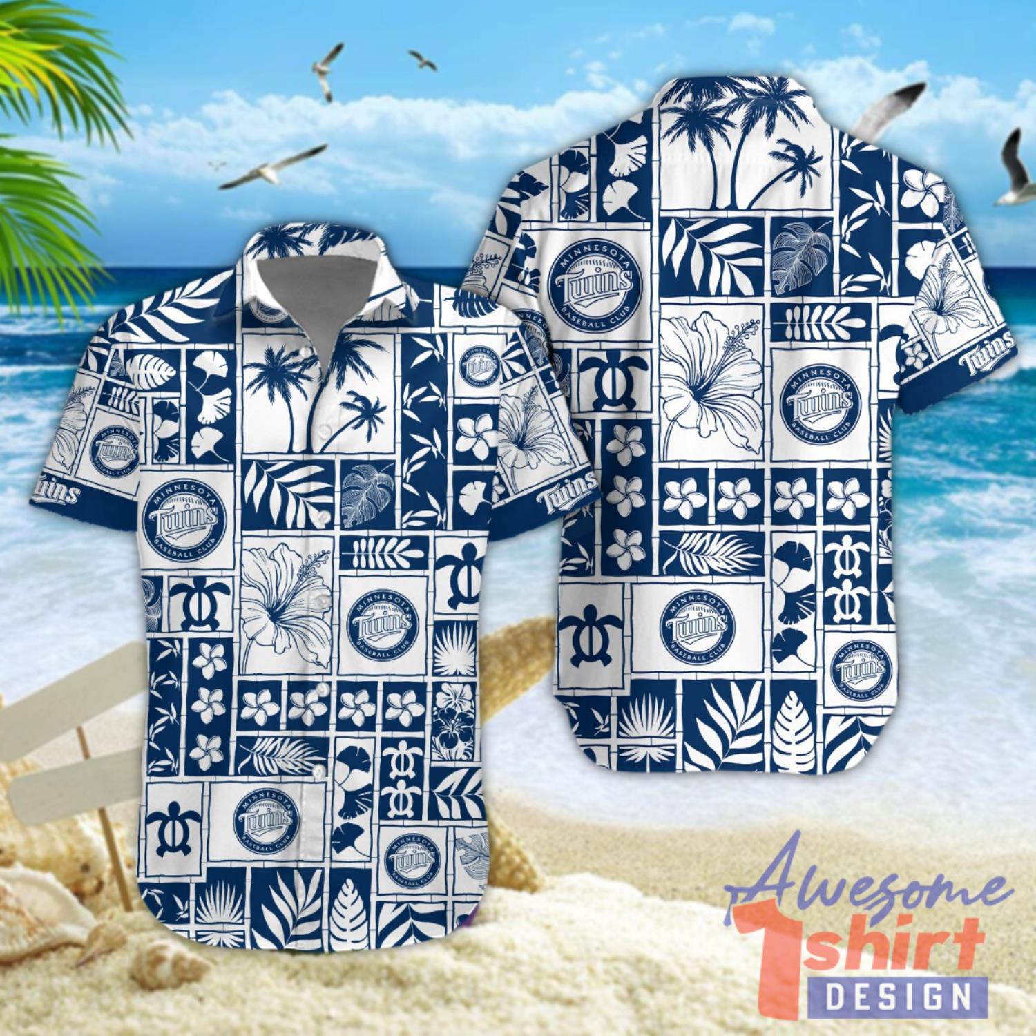 Minnesota Twins Beach Hawaiian Shirt For Fans