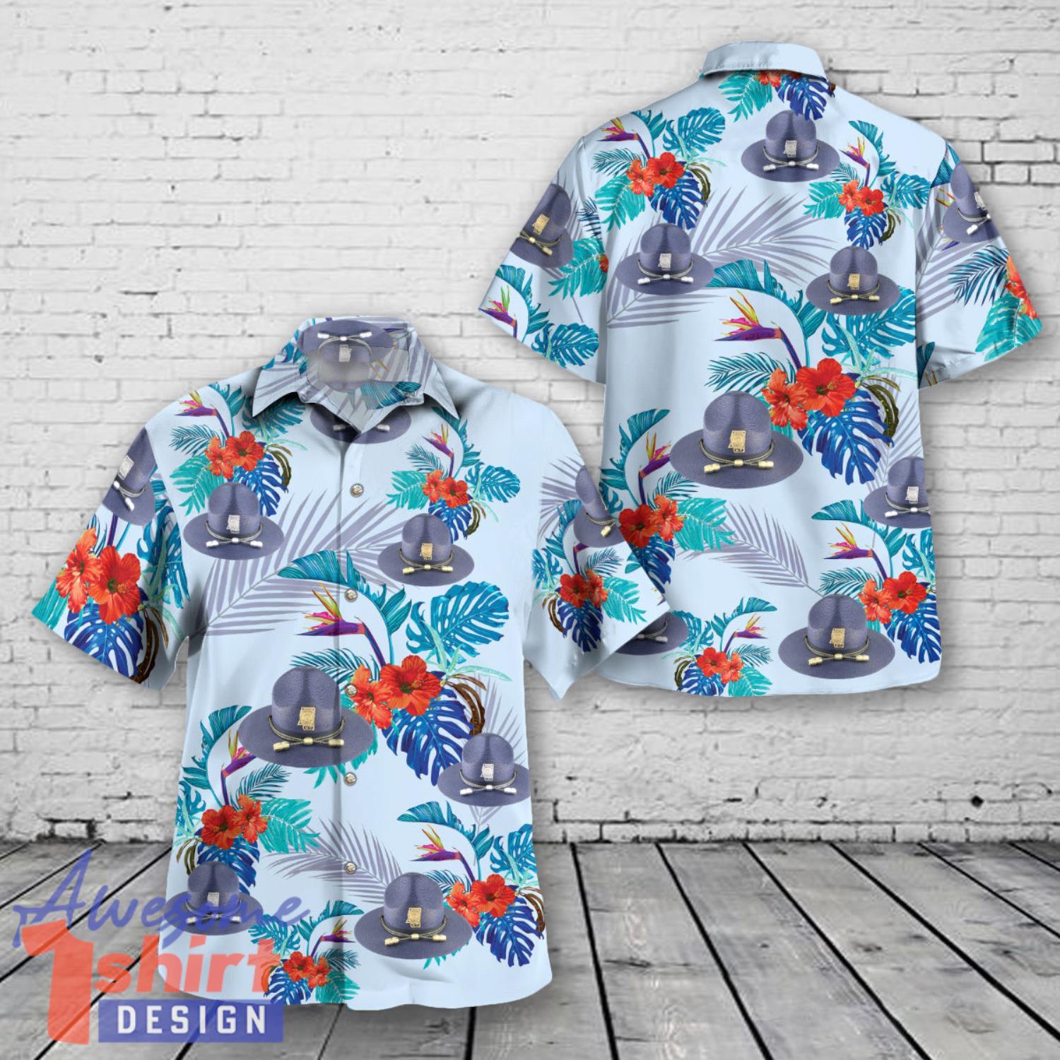 Mississippi Highway Patrol Trooper Hat Hawaiian Shirt