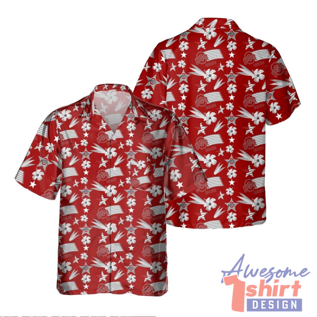 Ohio State Buckeyes America Independence Day 3D Hawaiian Shirt