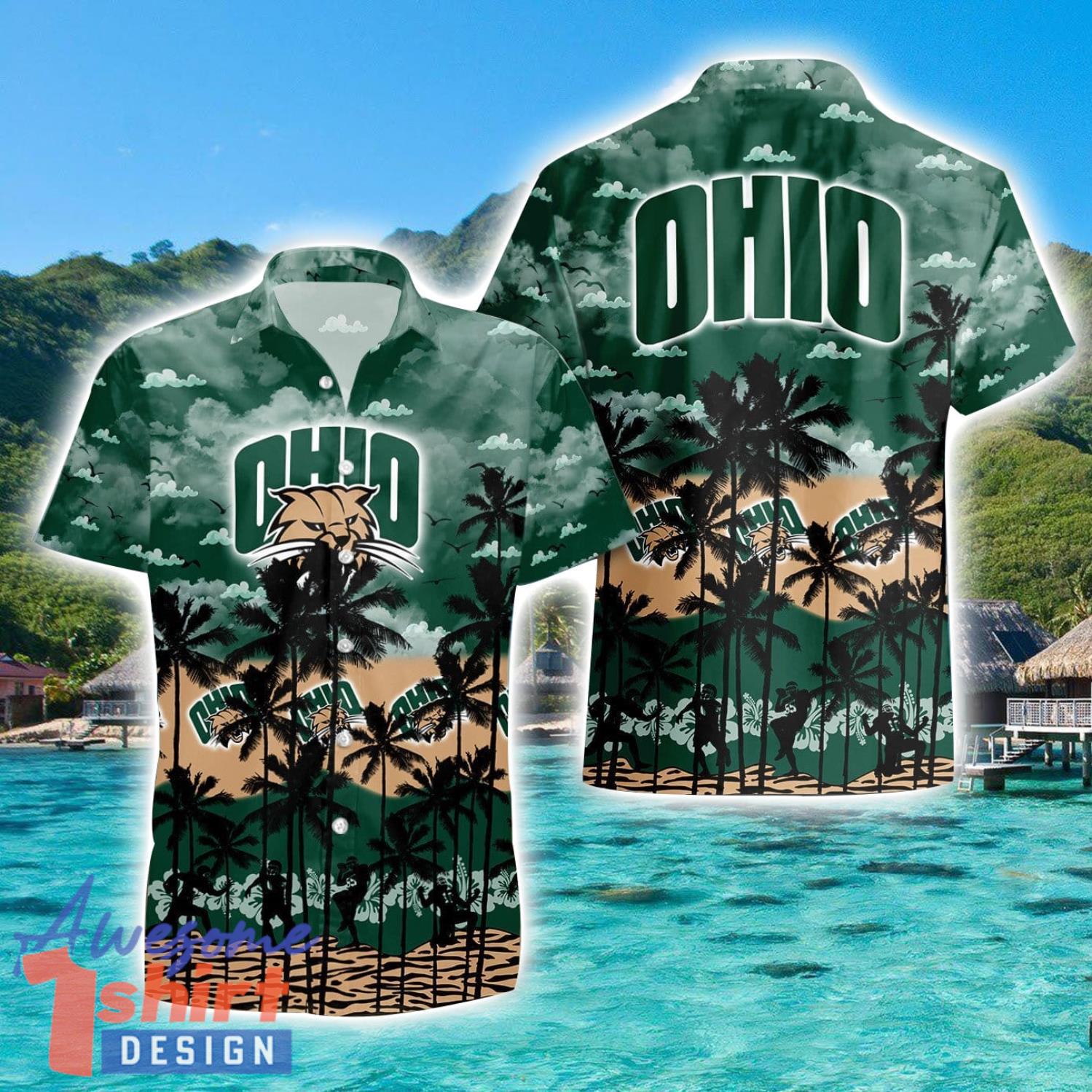 Ohio University Bobcats Hawaiian Shirt Sports Team Logo Beach Shirt