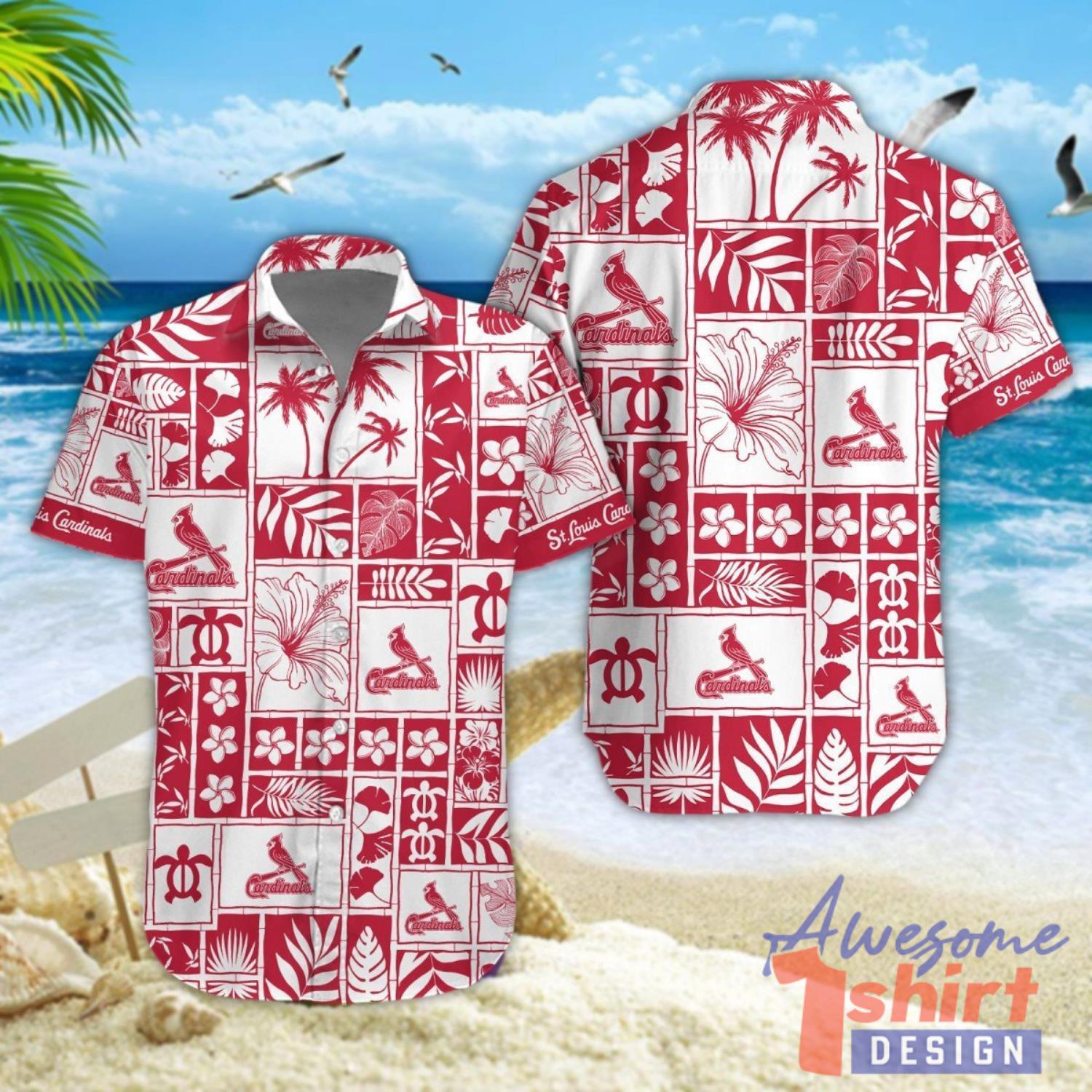 St. Louis Cardinals Beach Hawaiian Shirt For Fans