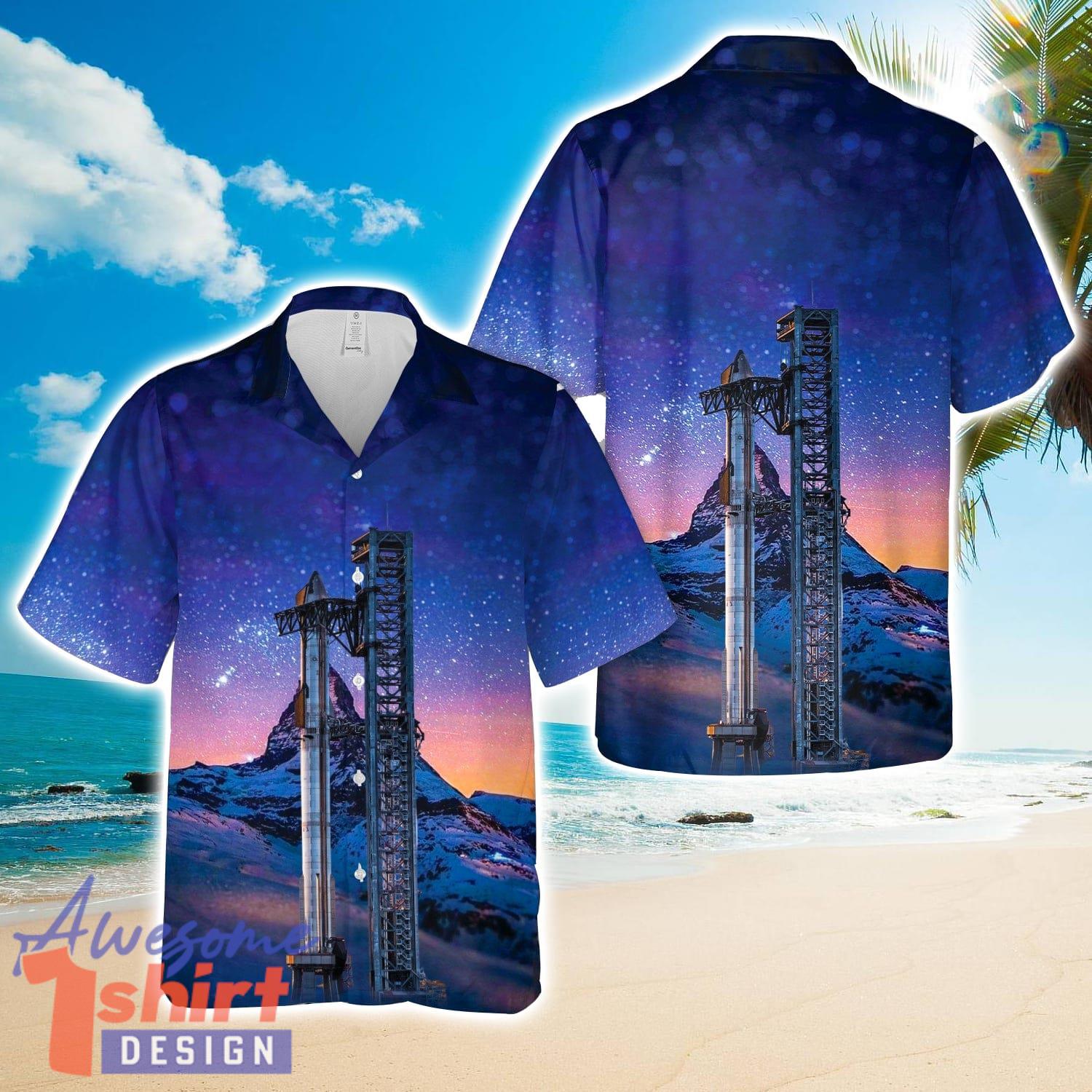 Starship 25 & Booster 9 Hawaiian Shirt