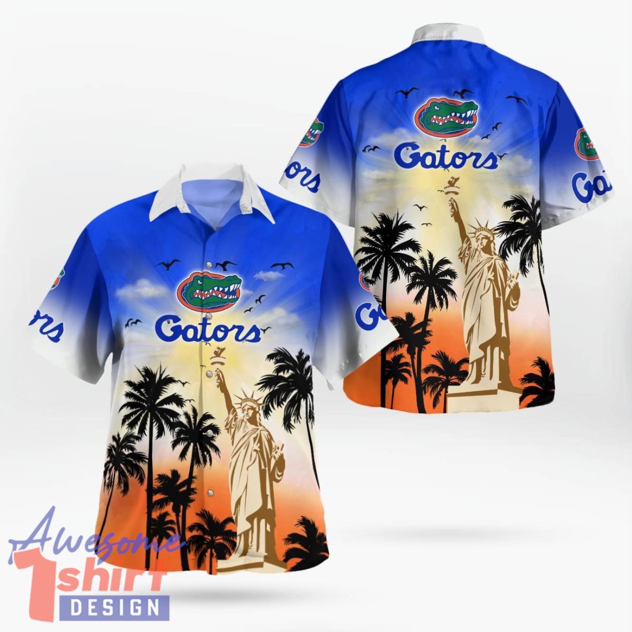 Florida Gators Statue Of Liberty Pround Hawaiian Shirt For Summer