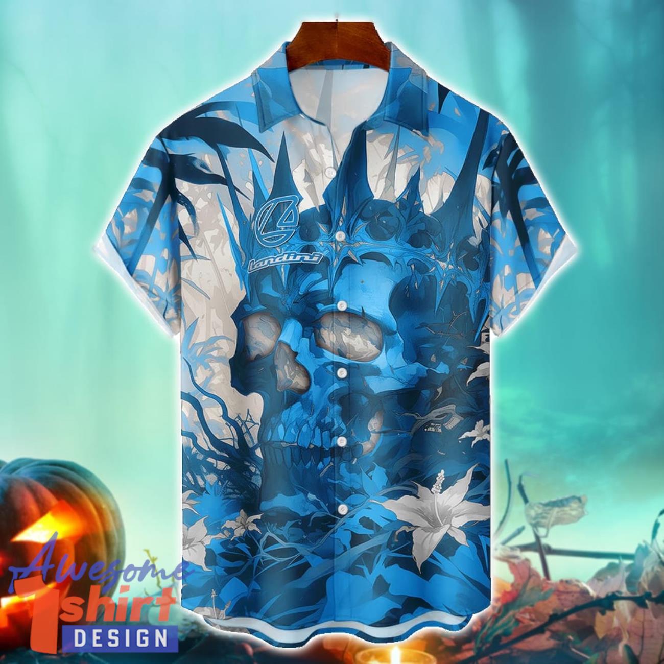 Landini Royal Skull Halloween Hawaiian Shirt For Fans