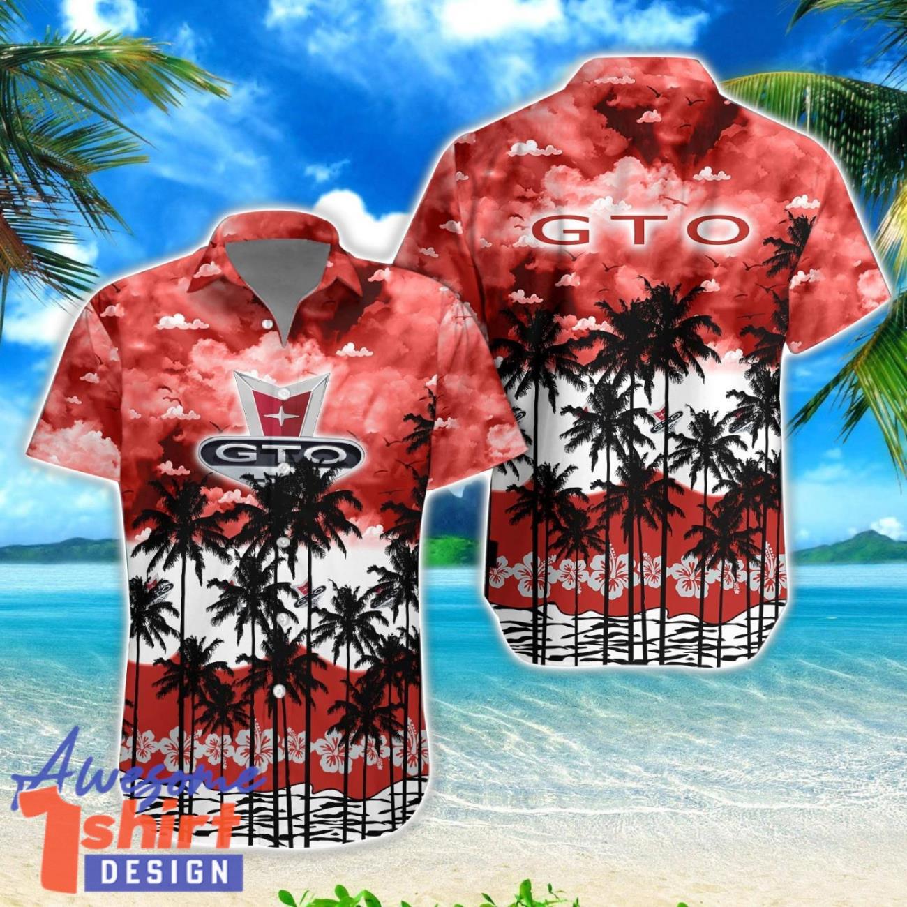 Pontiac GTO Logo Cars Lover Hawaiian Shirt Summer Gift For Men And Women