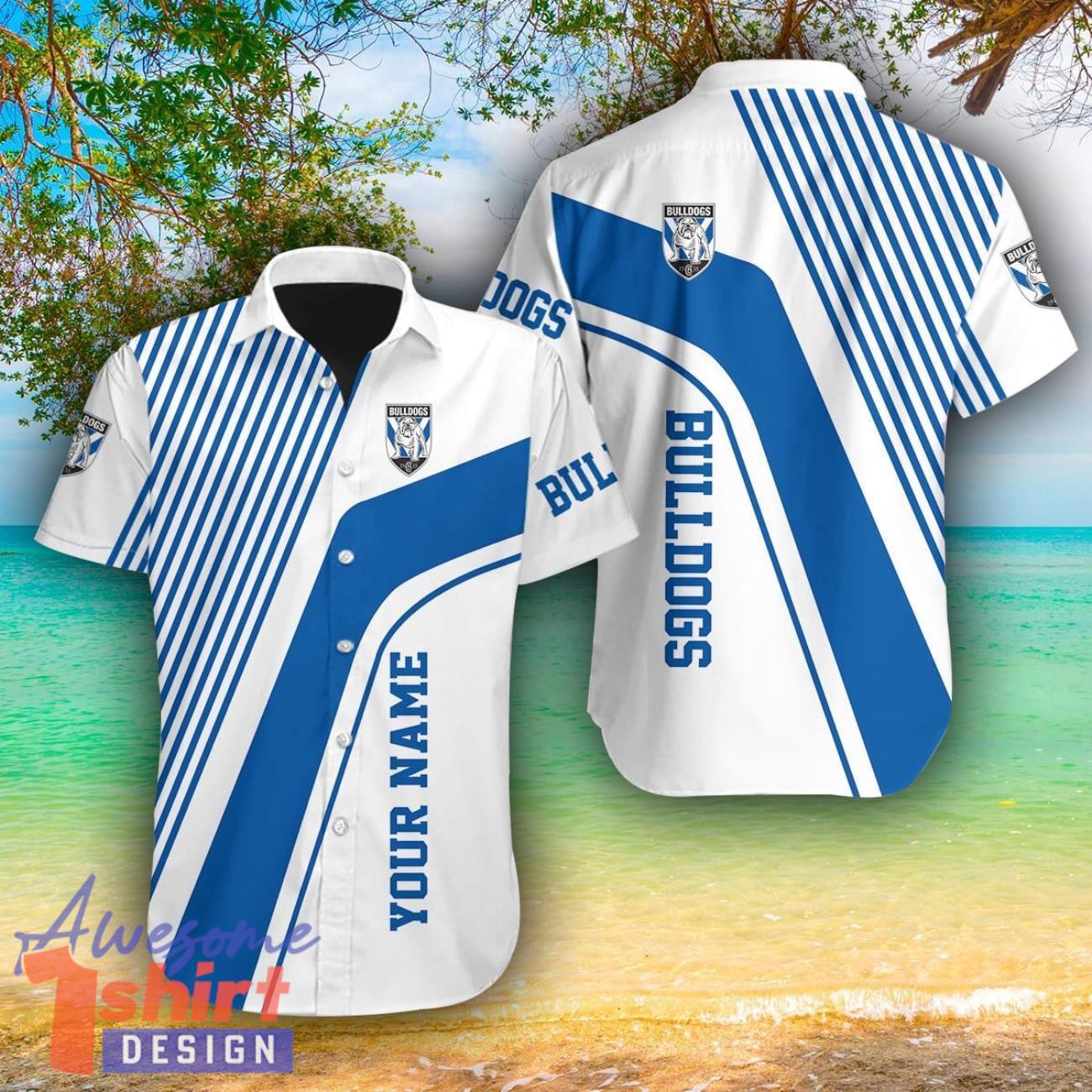 Canterbury-Bankstown Bulldogs AOP Hawaiian Shirt For Men And Women Summer Gift Custom Name