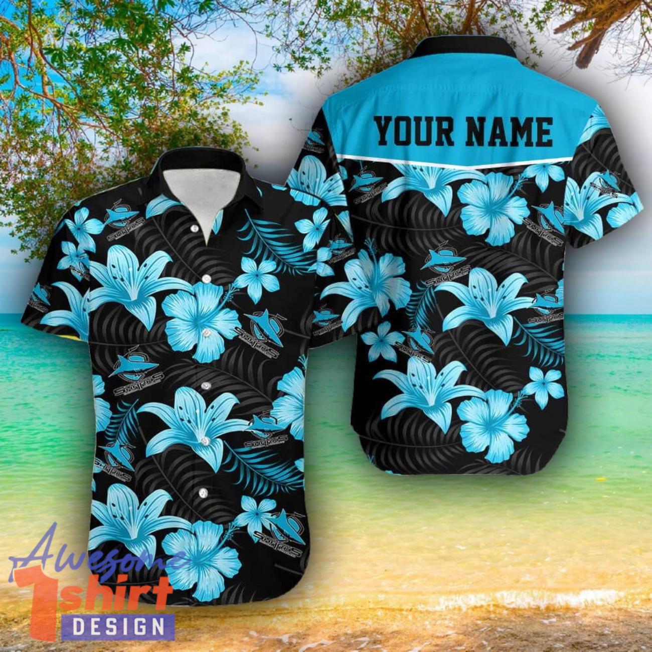 Cronulla-Sutherland Sharks 3D Hawaii Shirt For Men And Women Custom Name