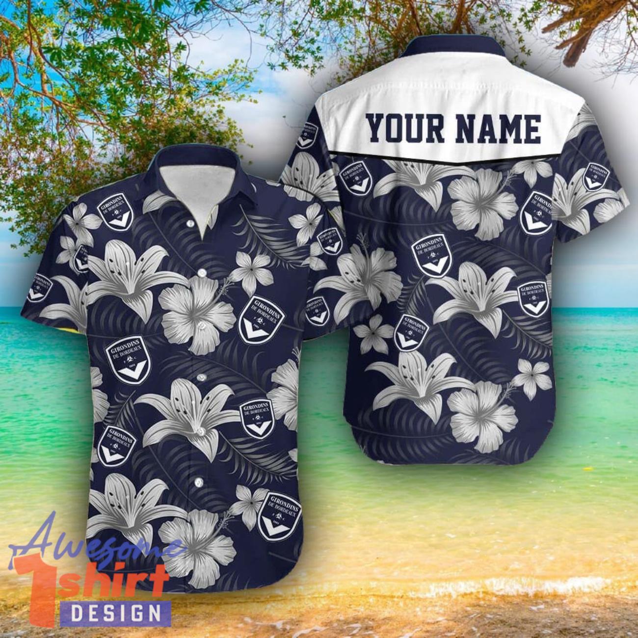 Girondins de Bordeaux 3D Hawaii Shirt For Men And Women Custom Name