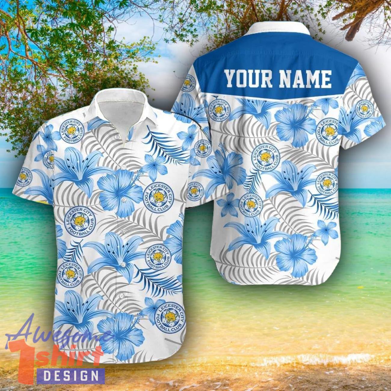 Leicester City 3D Hawaii Shirt For Men And Women Custom Name