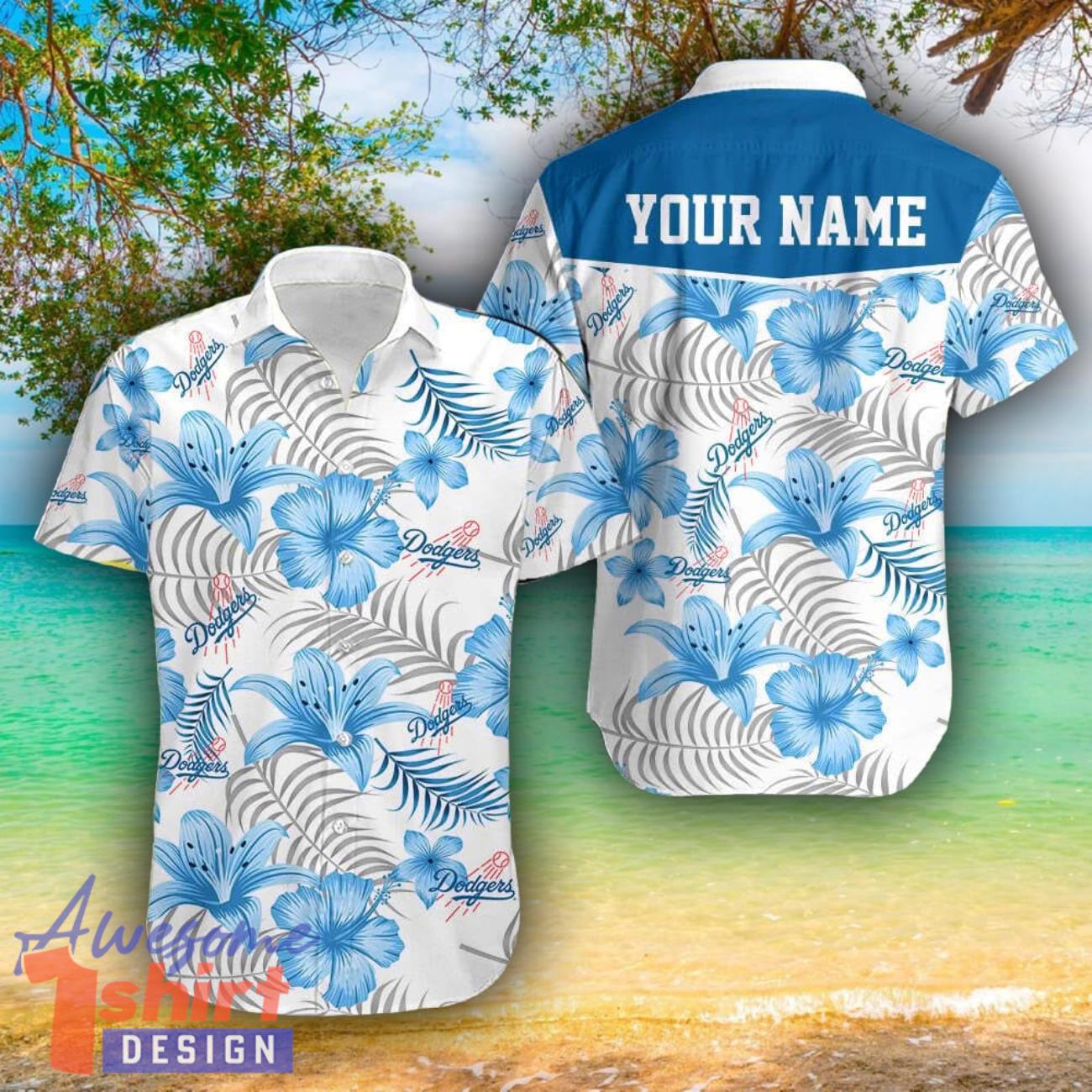 Los Angeles Dodgers 3D Hawaii Shirt For Men And Women Custom Name