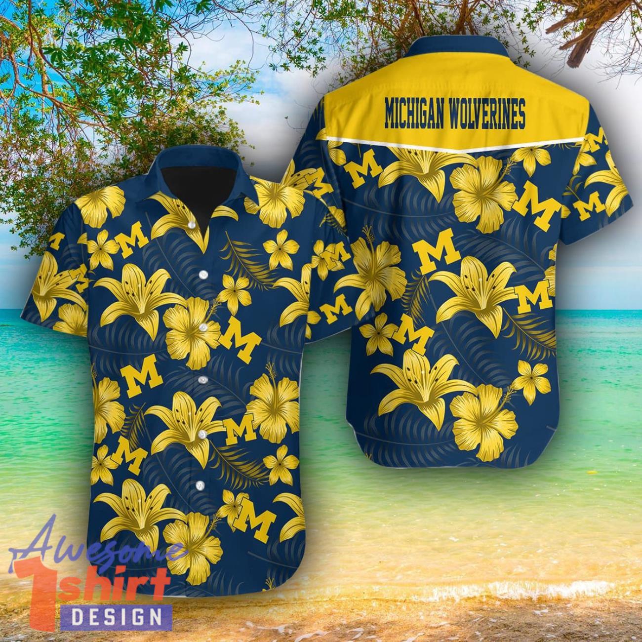 Michigan Wolverines AOP Hawaiian Shirt For Men And Women Summer Gift