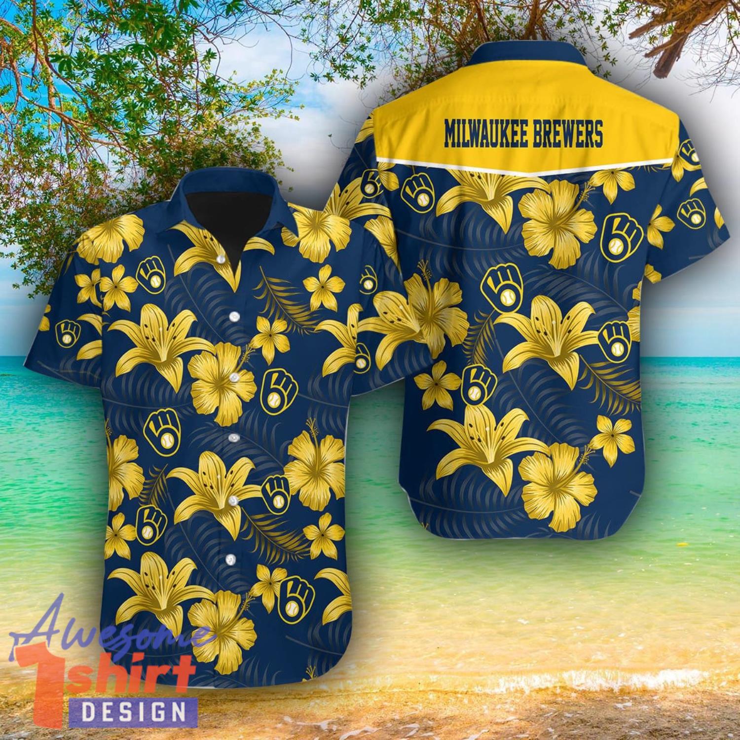 Milwaukee Brewers AOP Hawaiian Shirt For Men And Women Summer Gift