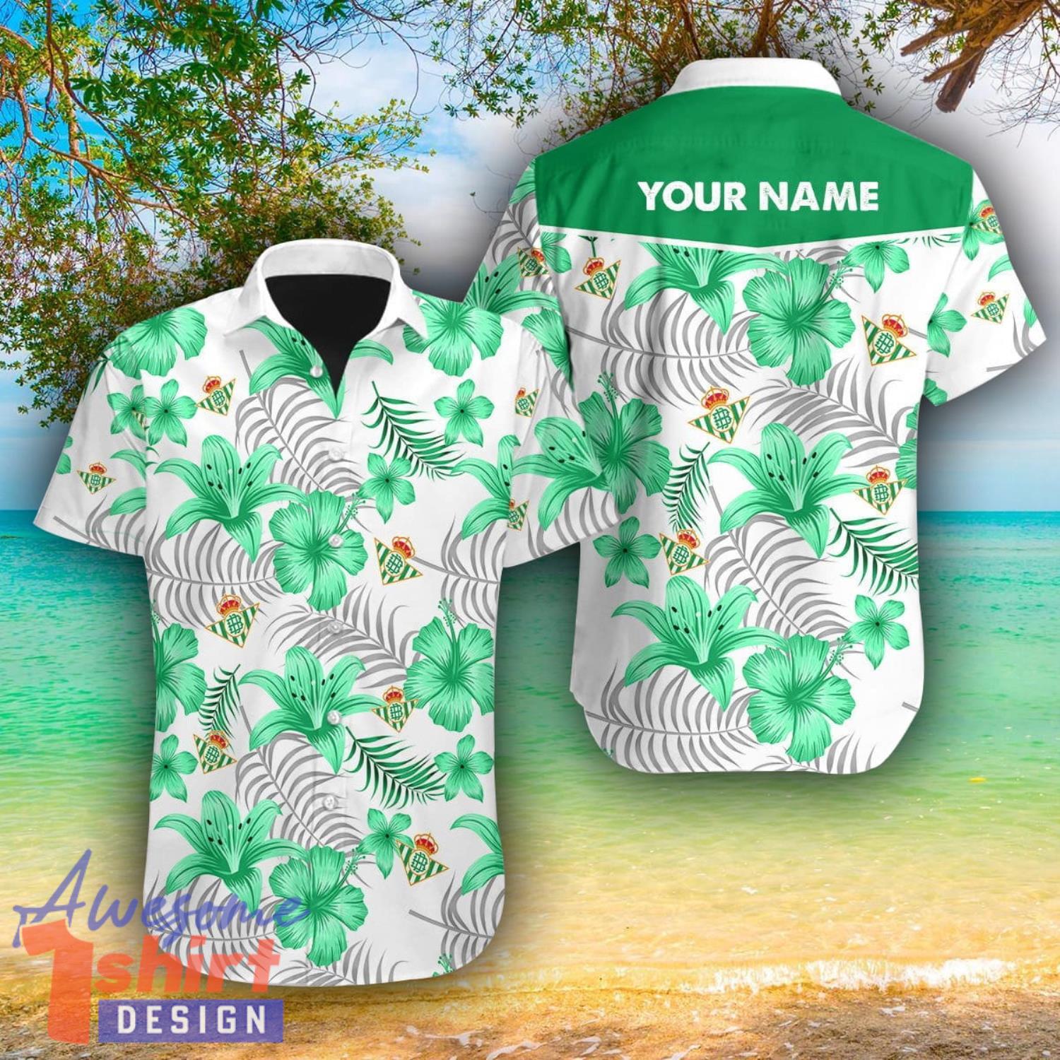 Real Betis 3D Hawaii Shirt For Men And Women Custom Name