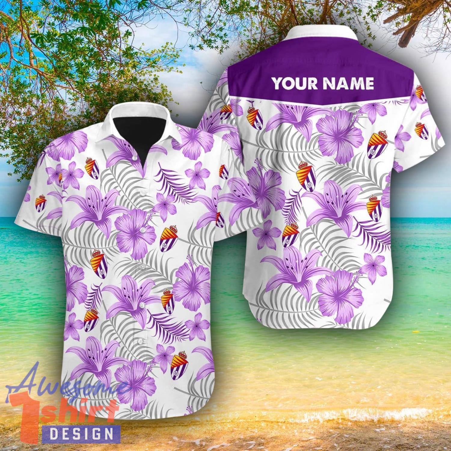 Real Valladolid 3D Hawaii Shirt For Men And Women Custom Name