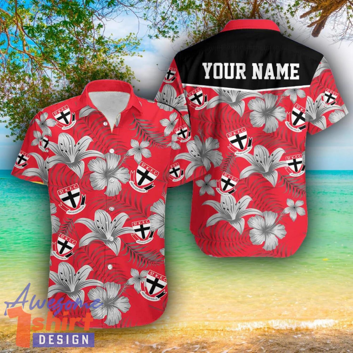 St Kilda Saints 3D Hawaii Shirt For Men And Women Custom Name