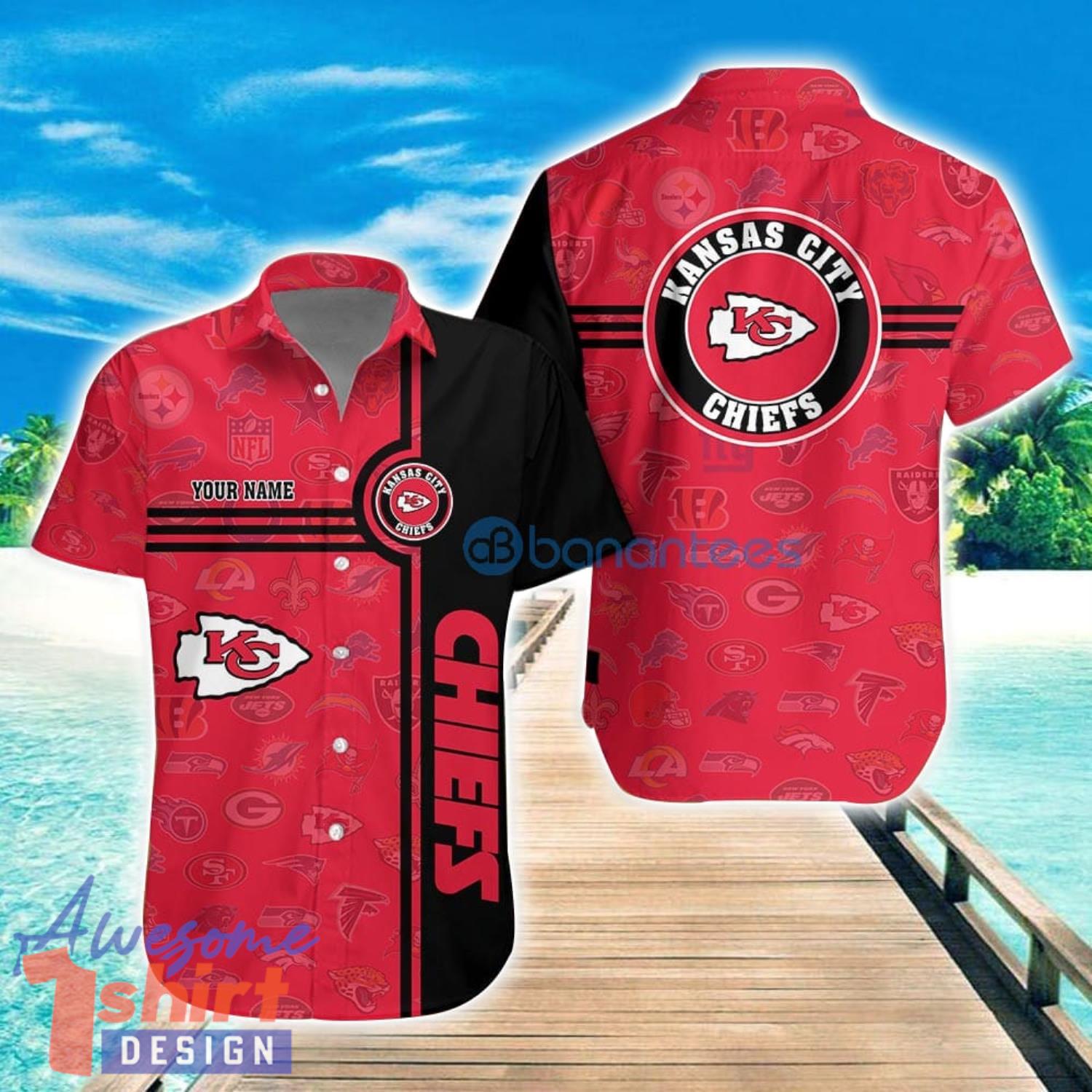 Kansas City Chiefs Custom Name All Over printed 3D Hawaiian Shirt Special For Fans Summer Gift