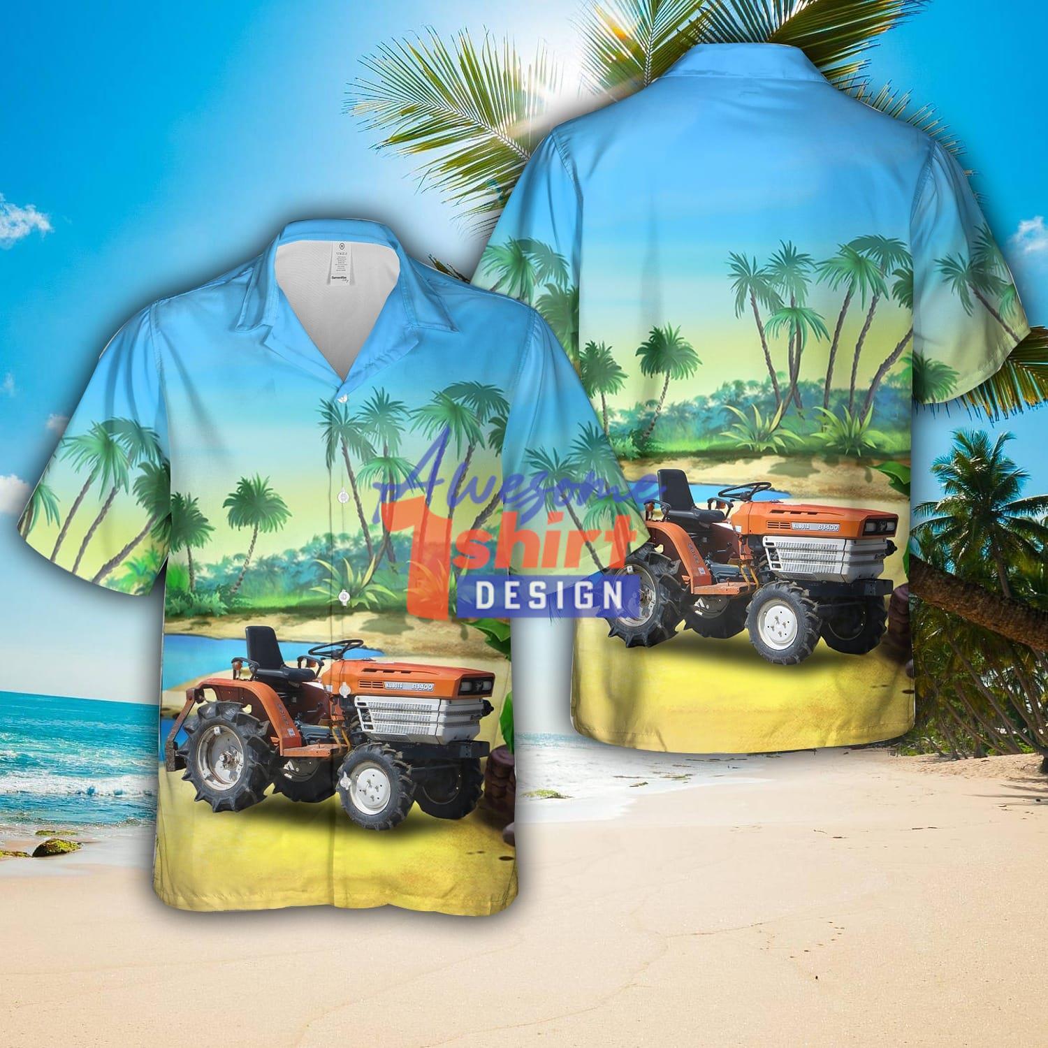 Kubota B1400 Beach Tractor Hawaiian Shirt Summer Holiday Gift