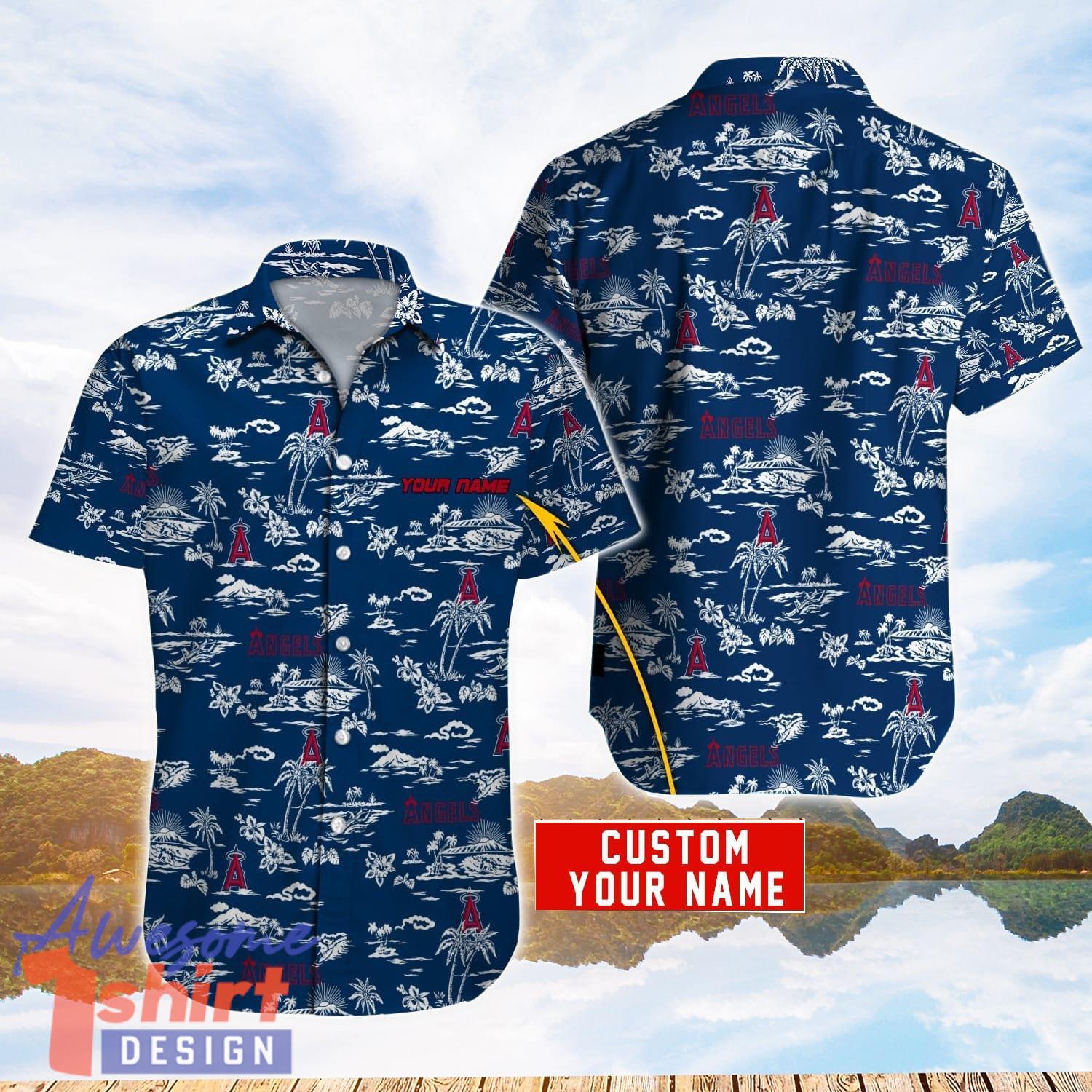 Los Angeles Angels MLB Hawaiian Shirt Personalized Name For Sport Fans