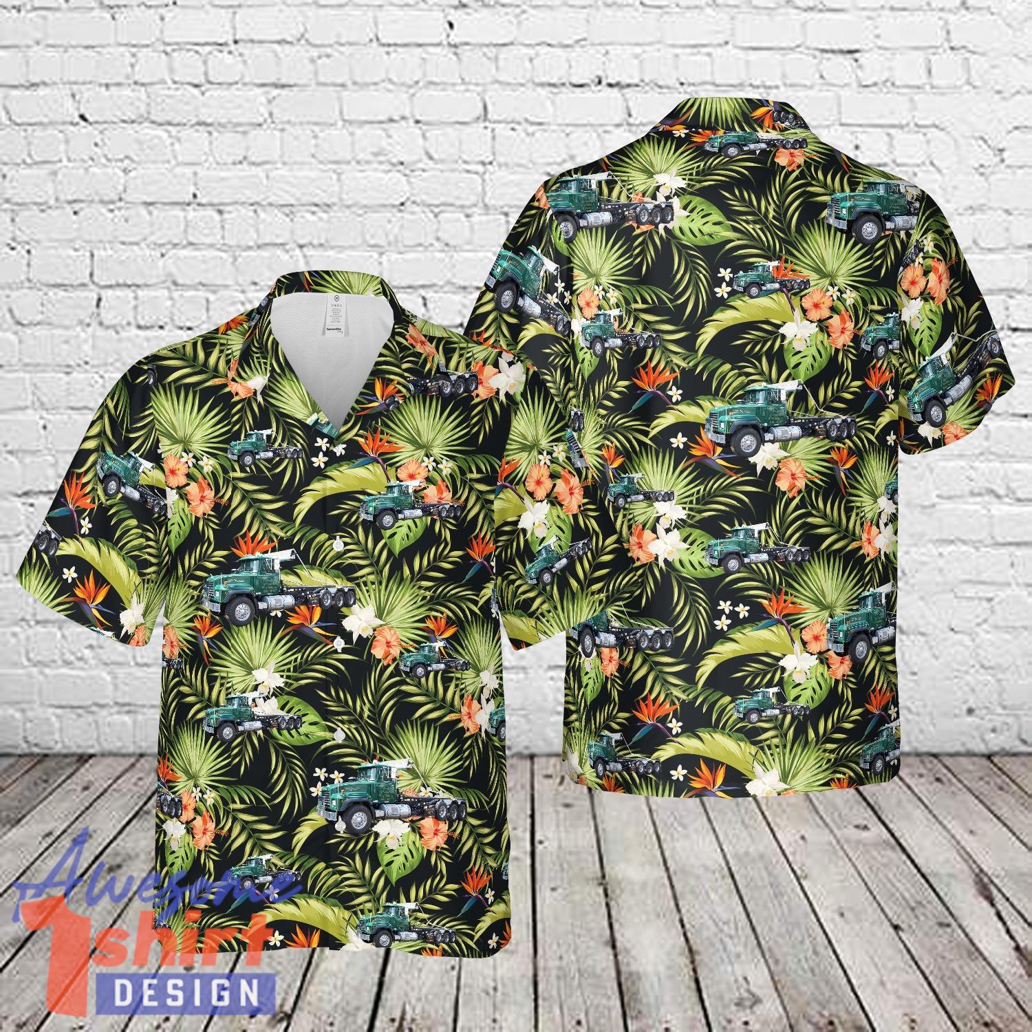 Mack R-Model Legend Rolloff Beach Gift Hawaiian Shirt