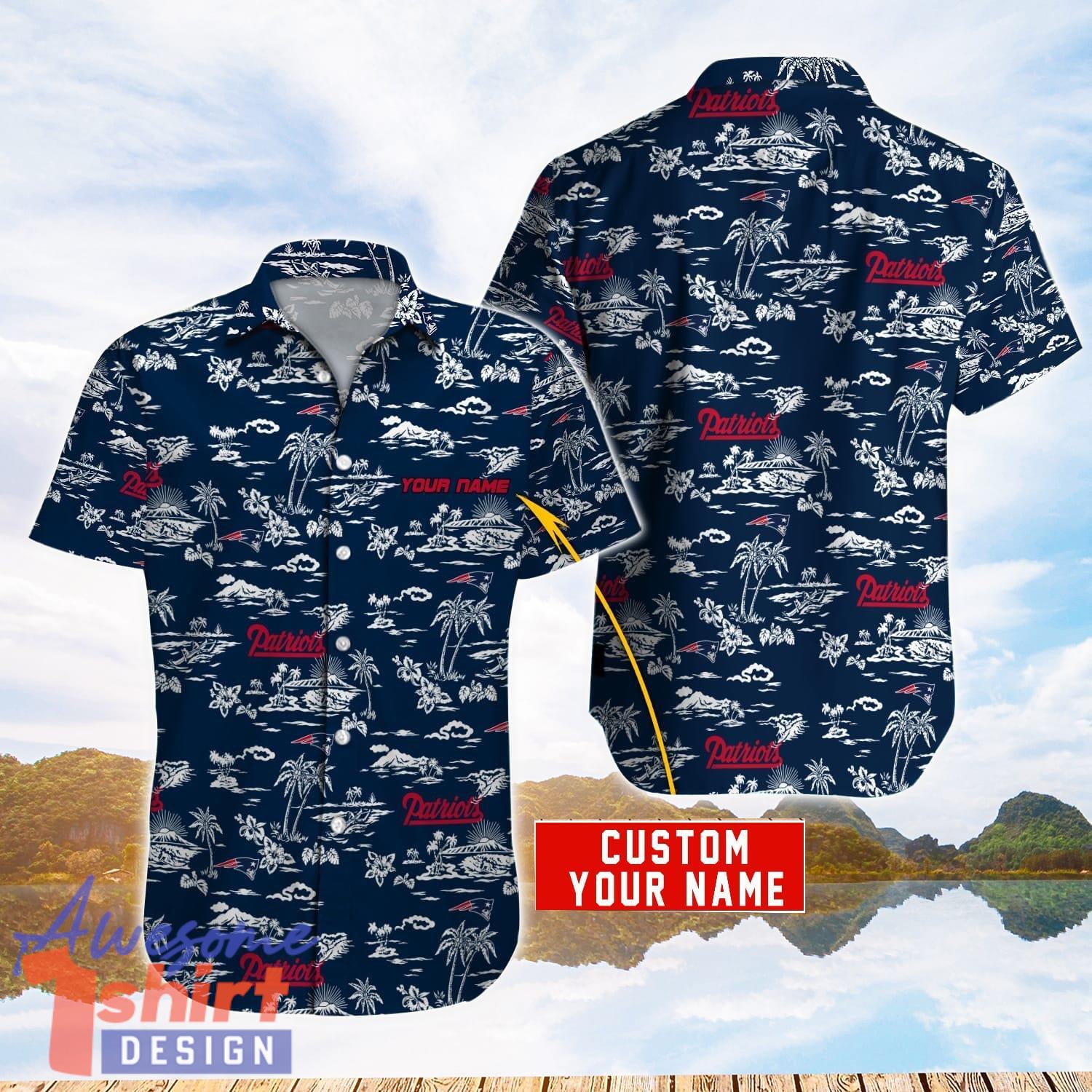 New England Patriots NFL Hawaiian Shirt Personalized Name For Sport Fans