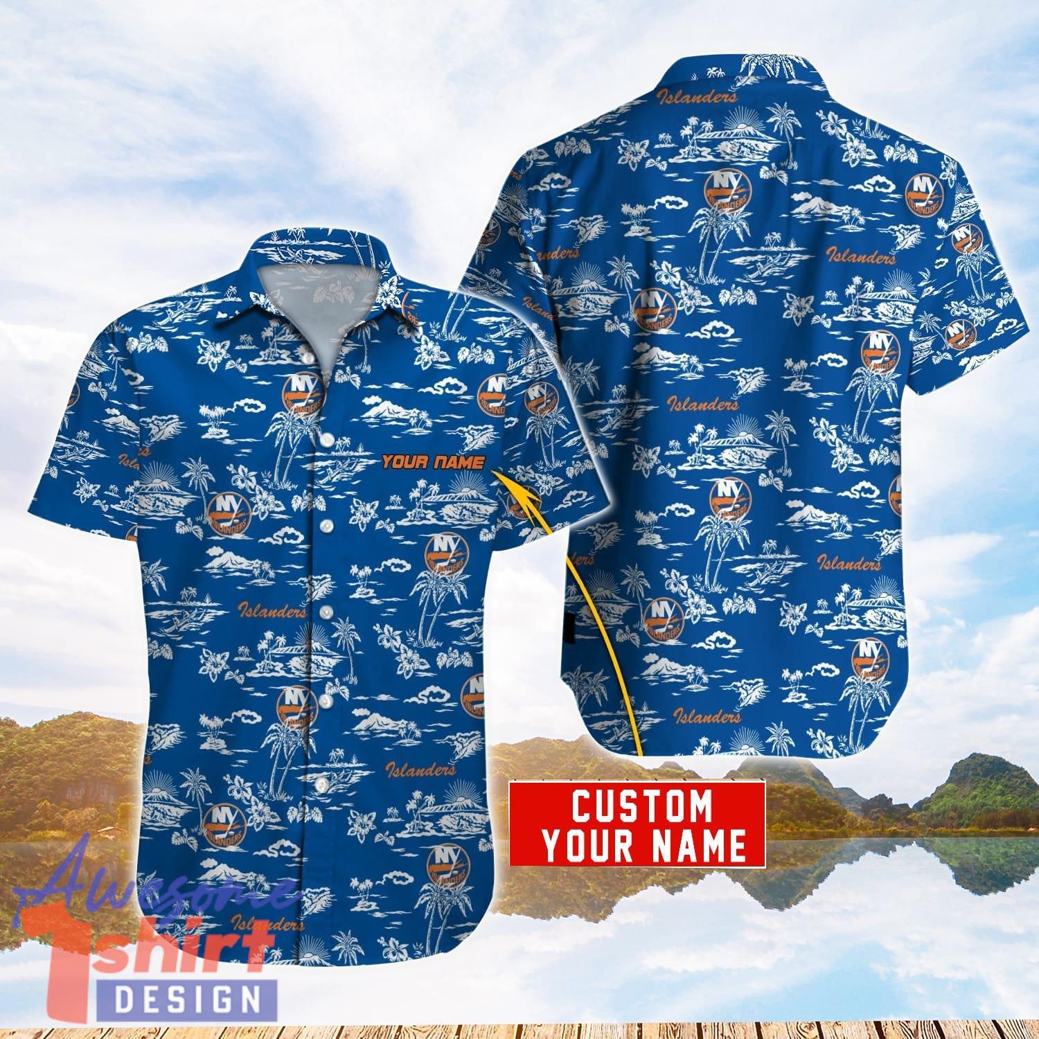 New York Islanders NHL Hawaiian Shirt Personalized Name For Sport Fans