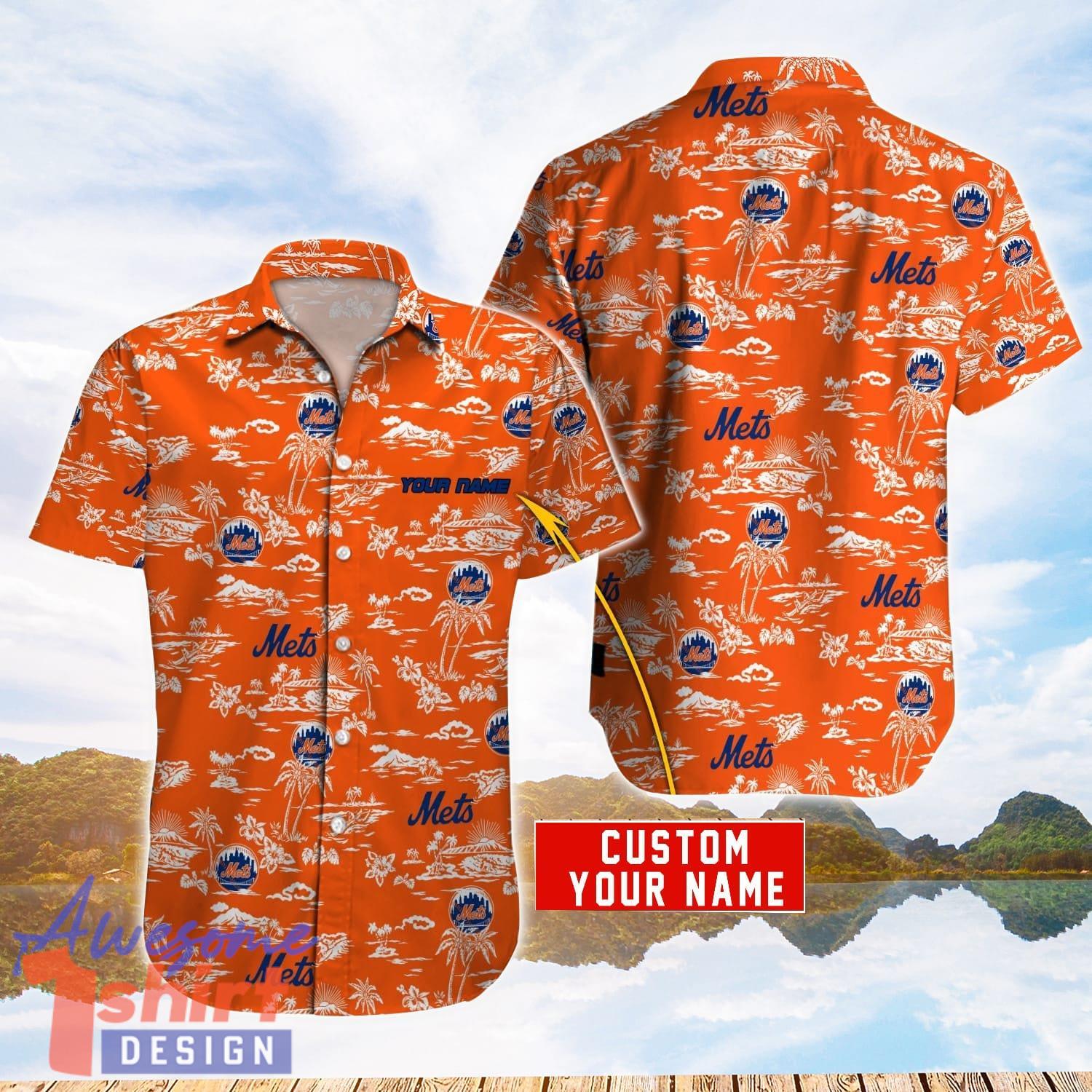 New York Mets MLB Hawaiian Shirt Personalized Name For Sport Fans