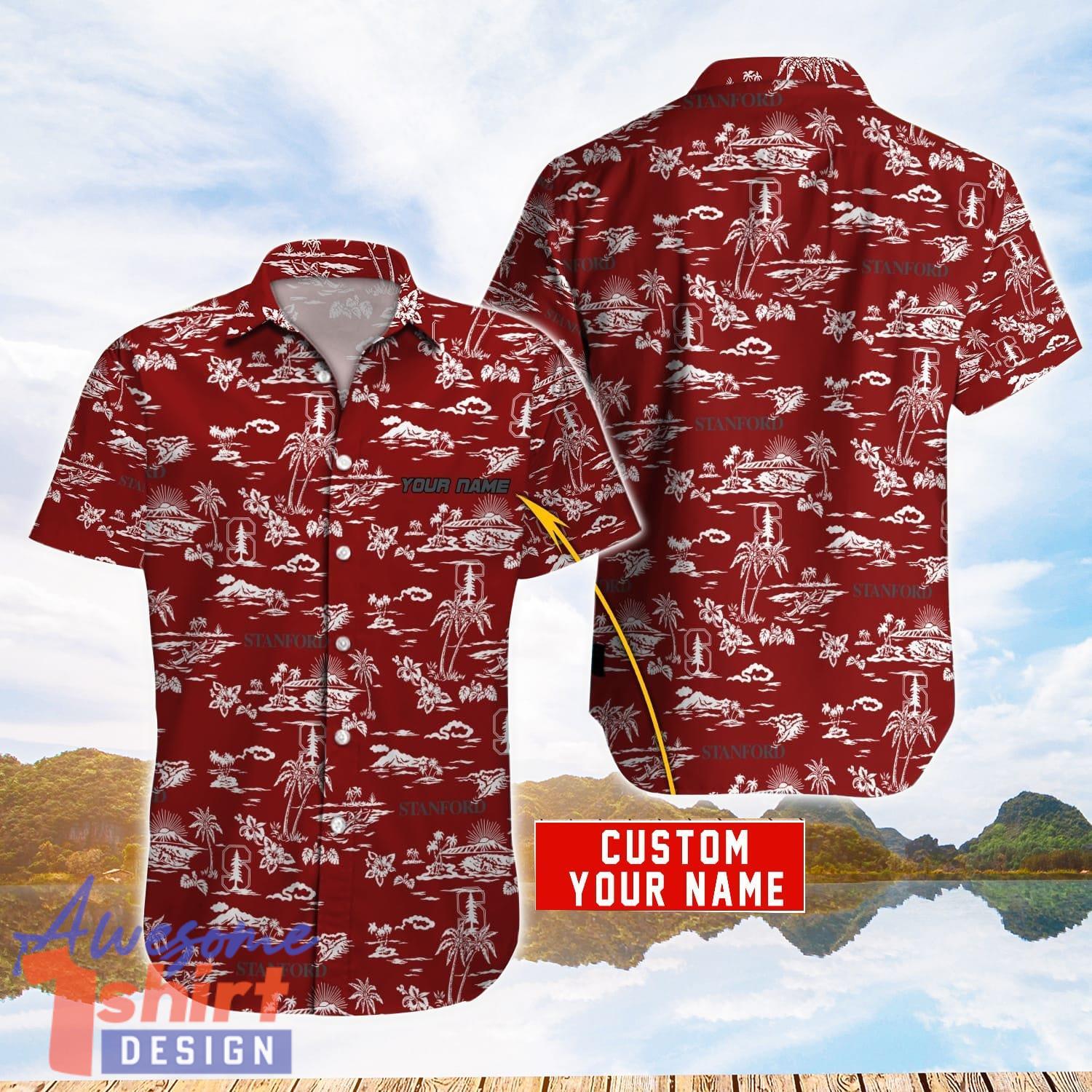 Stanford Cardinal NCAA1 Hawaiian Shirt Personalized Name For Sport Fans