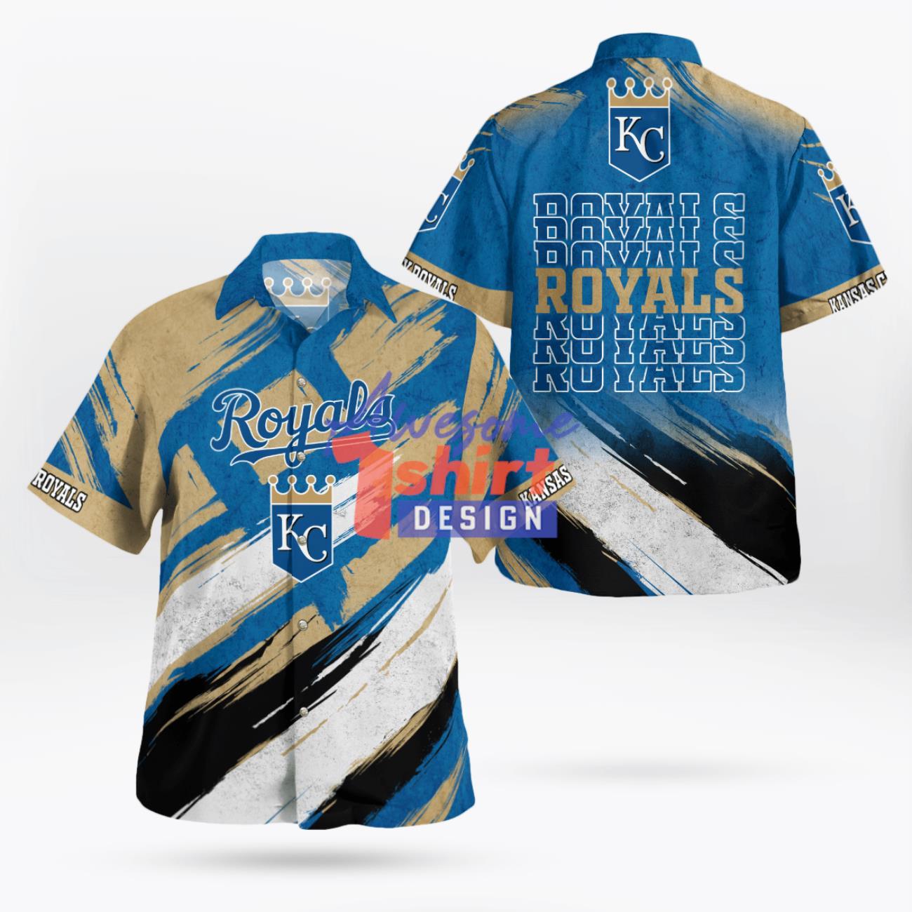 Kansas City Royals Vintage Classic Hawaiian Shirt All Print