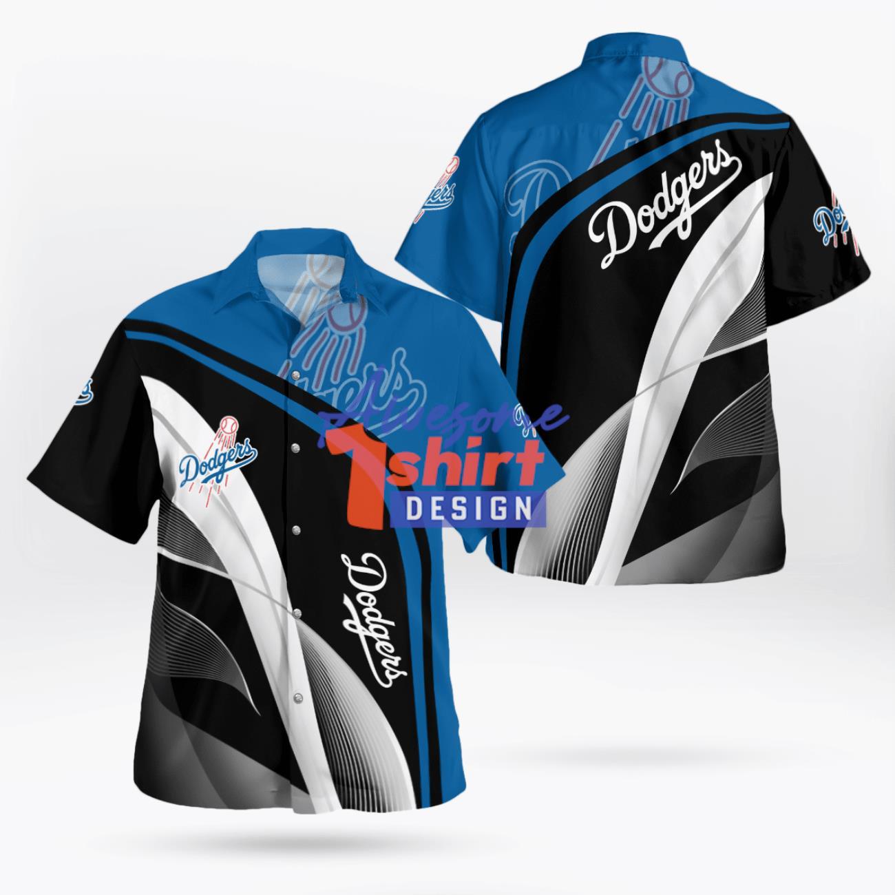 Los Angeles Dodgers Primary Logo 3D Print Hawaiian Shirt All Print